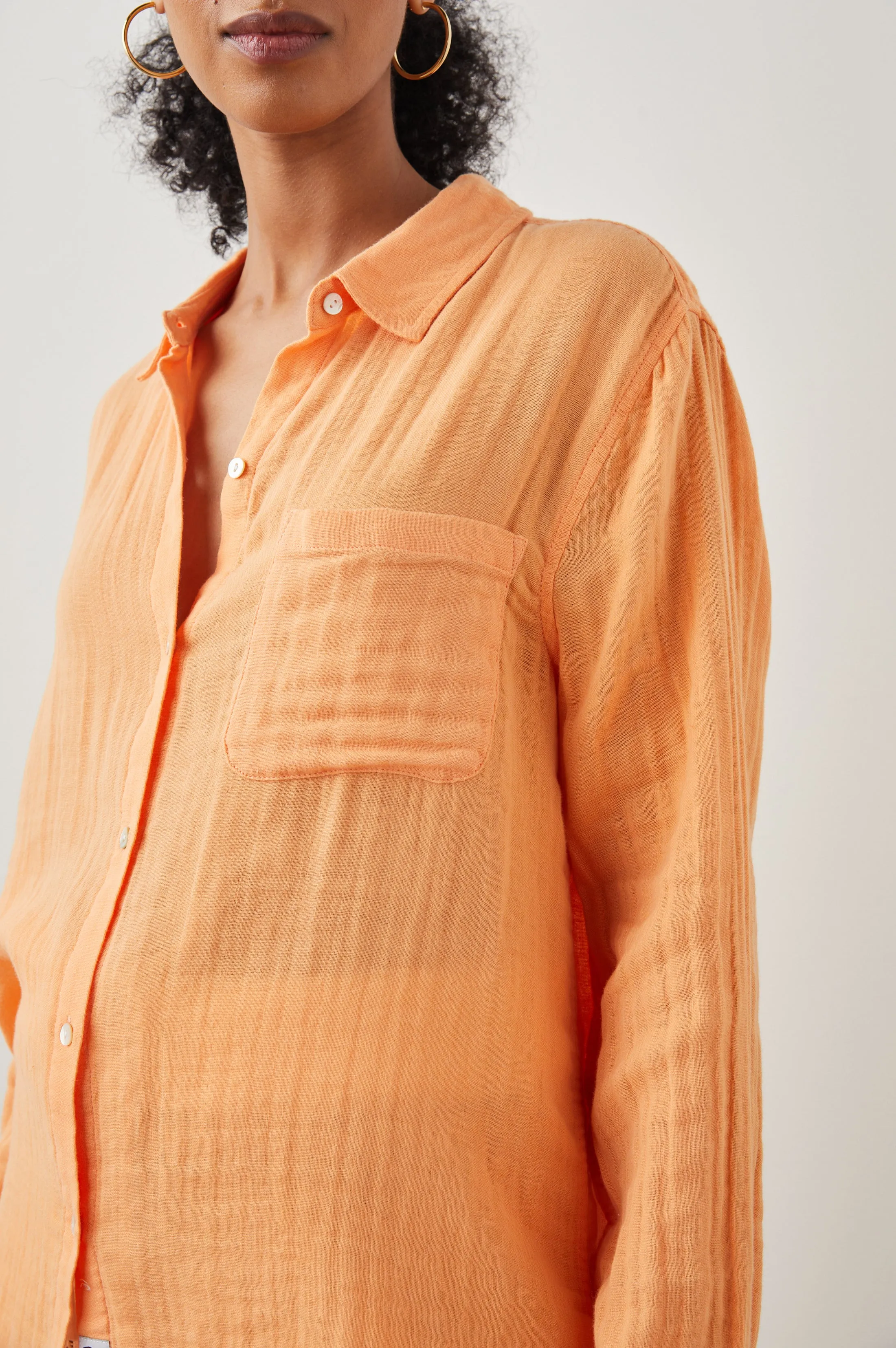 ELLIS SHIRT - PAPAYA Rails