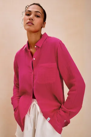 ELLIS SHIRT - RASPBERRY Rails