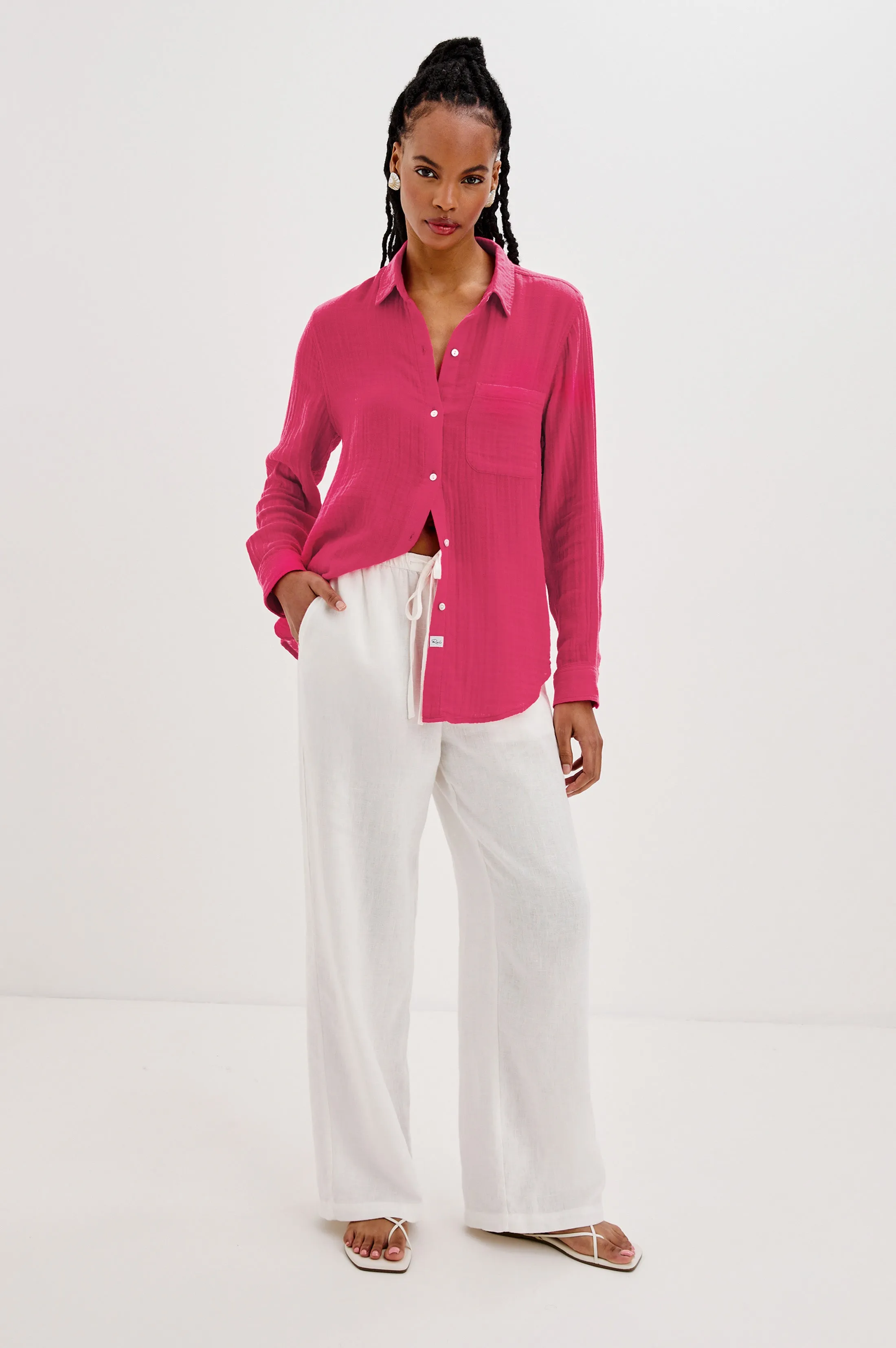 ELLIS SHIRT - RASPBERRY Rails