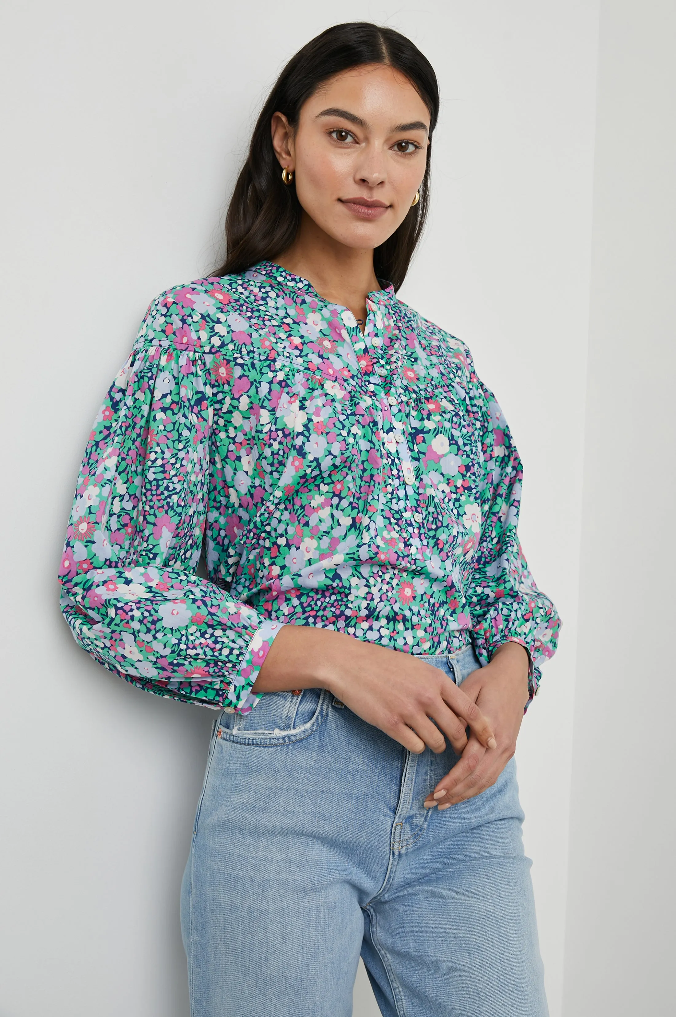 ELLISON TOP - NAVY LEILANI FLORAL Rails