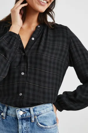 ELOISE TOP - ONYX LUREX Rails