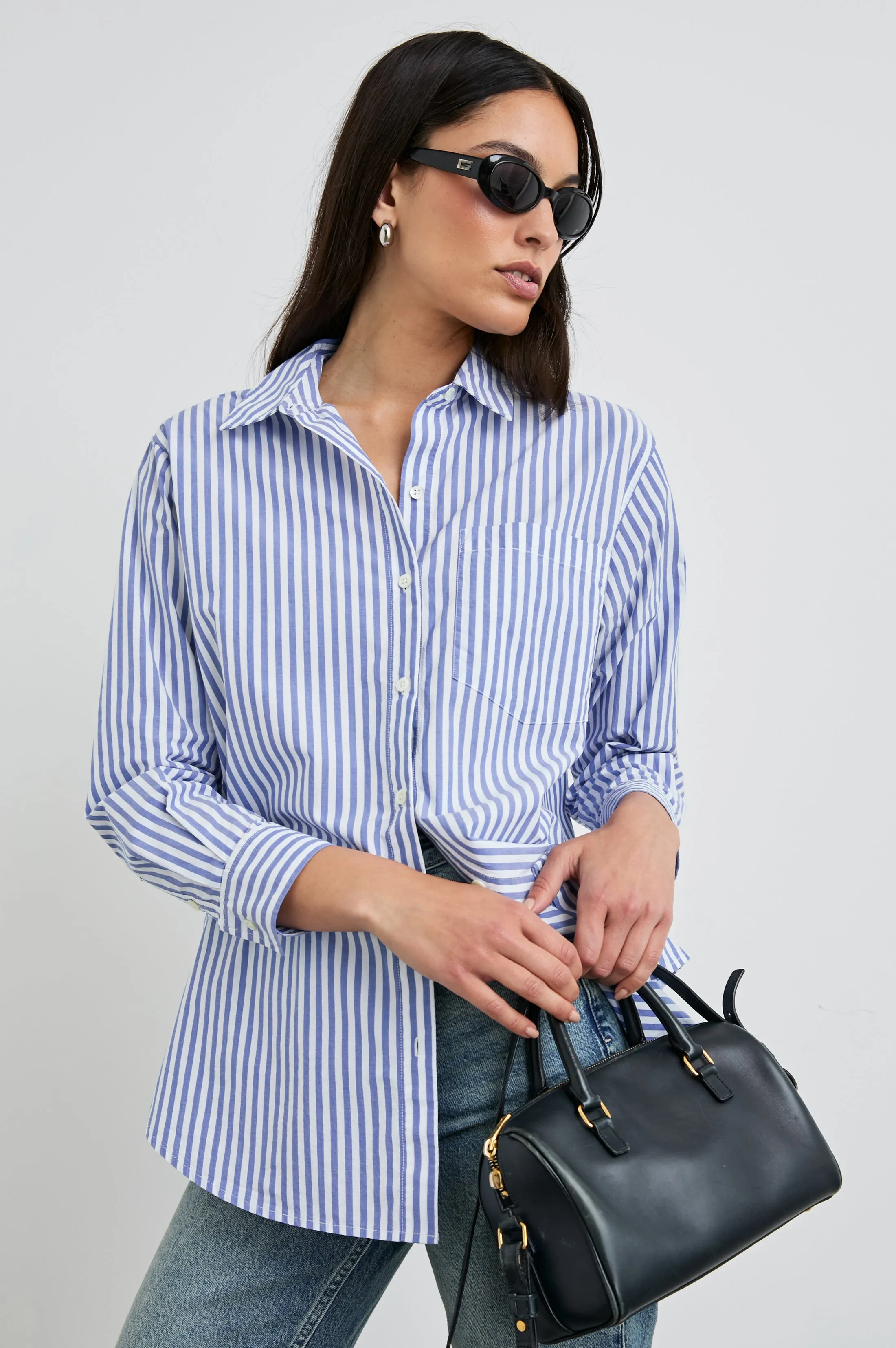 ELSA SHIRT - MARINER WHITE STRIPE Rails
