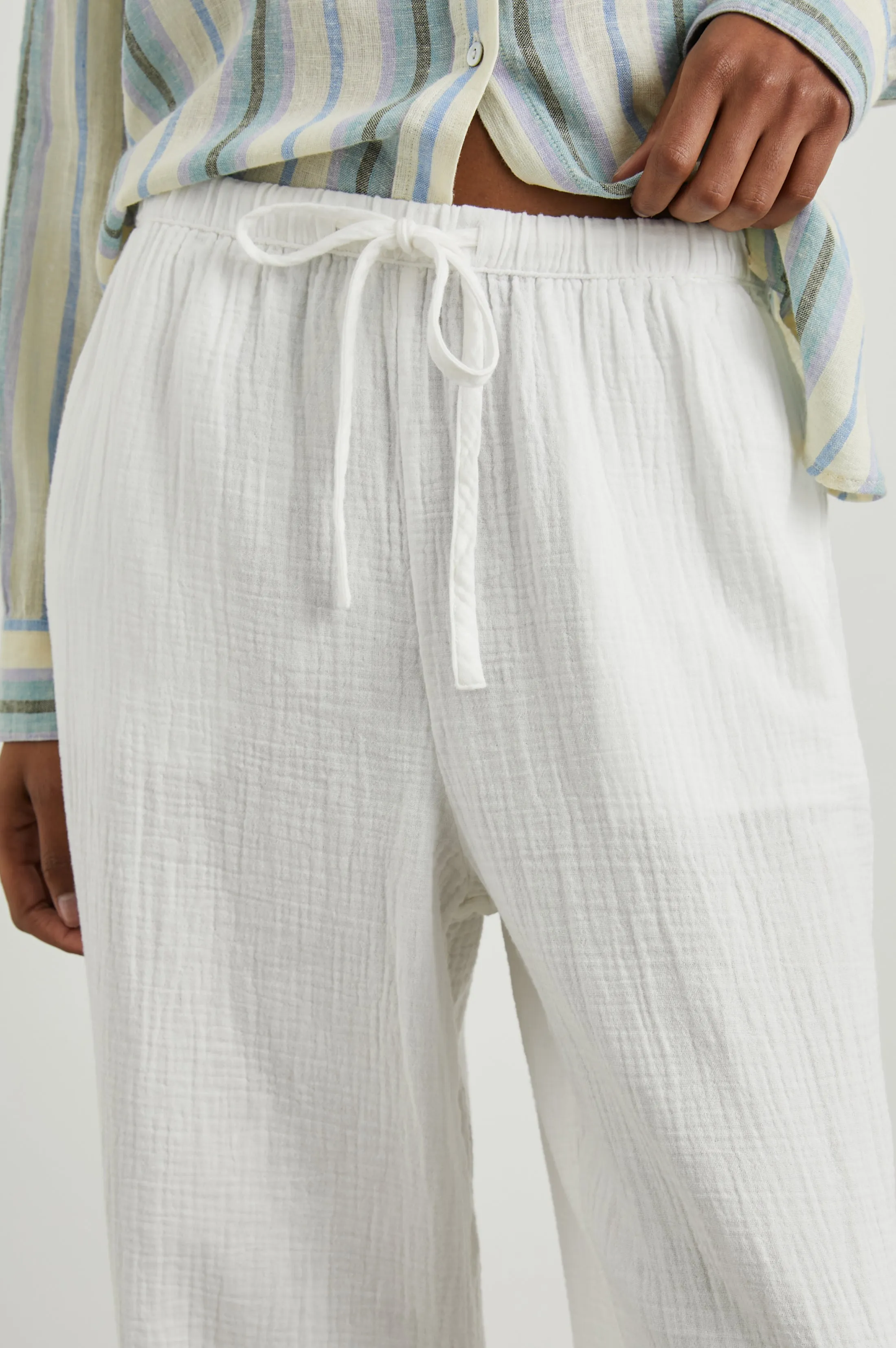 EMMIE PANT - GAUZE WHITE Rails
