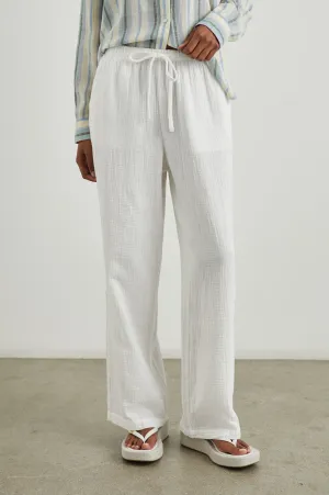 EMMIE PANT - GAUZE WHITE Rails