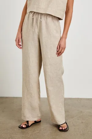 EMMIE PANT - HEATHERED FLAX Rails