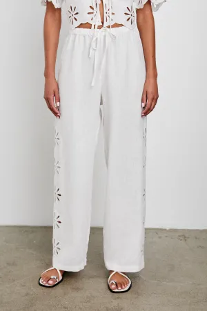 EMMIE PANT - WHITE EYELET Rails