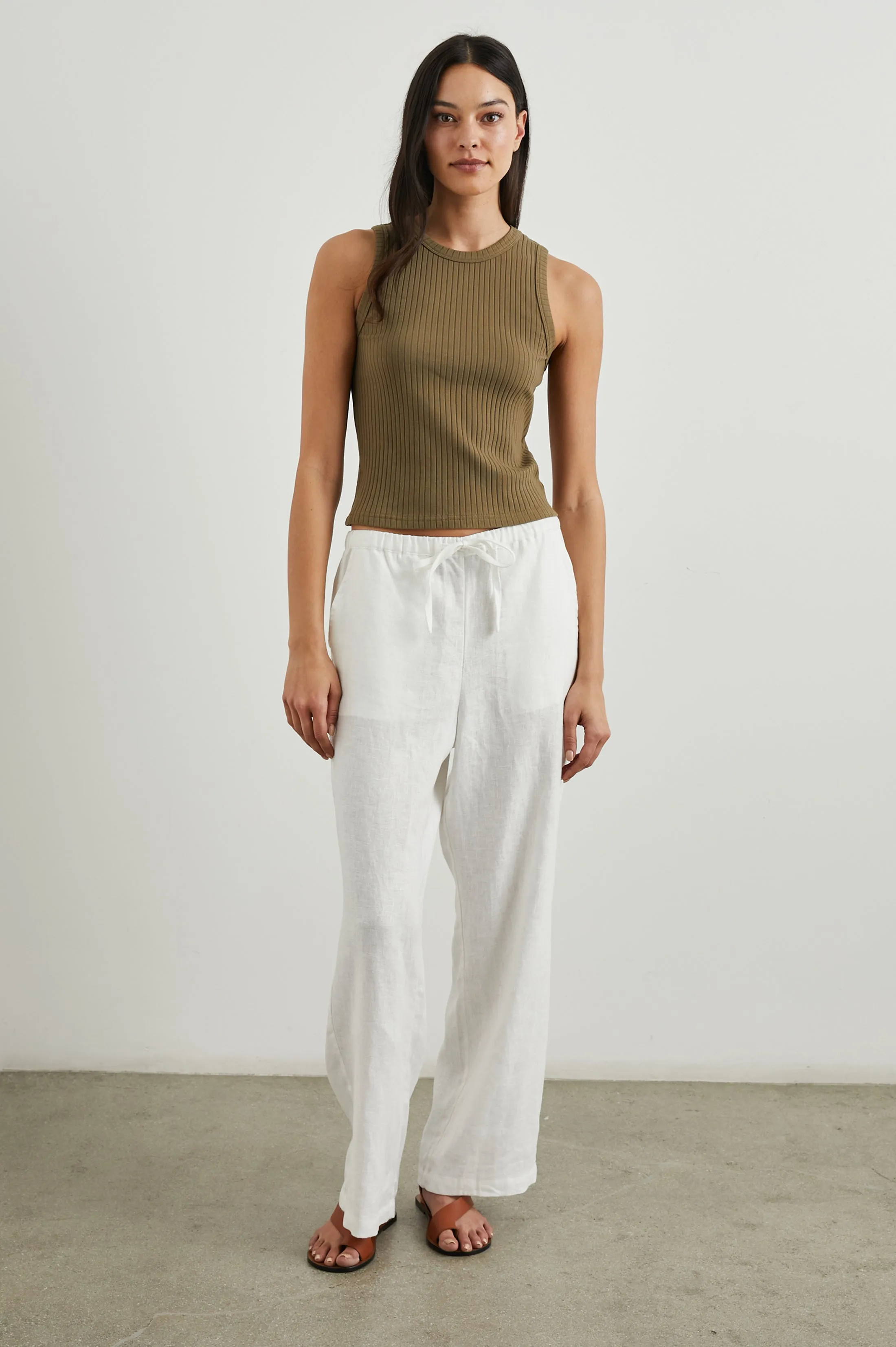 EMMIE PANT - WHITE Rails