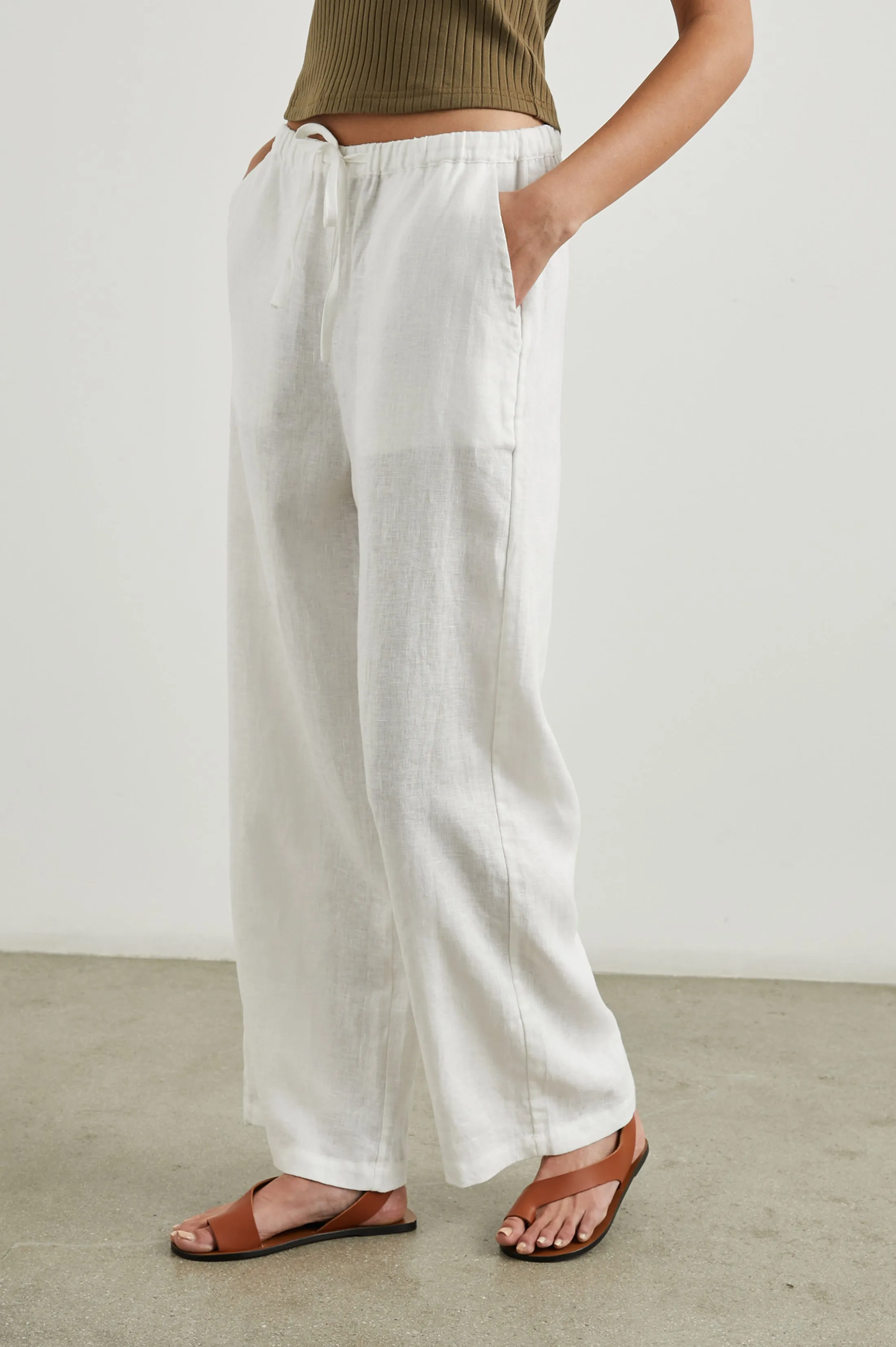 EMMIE PANT - WHITE Rails