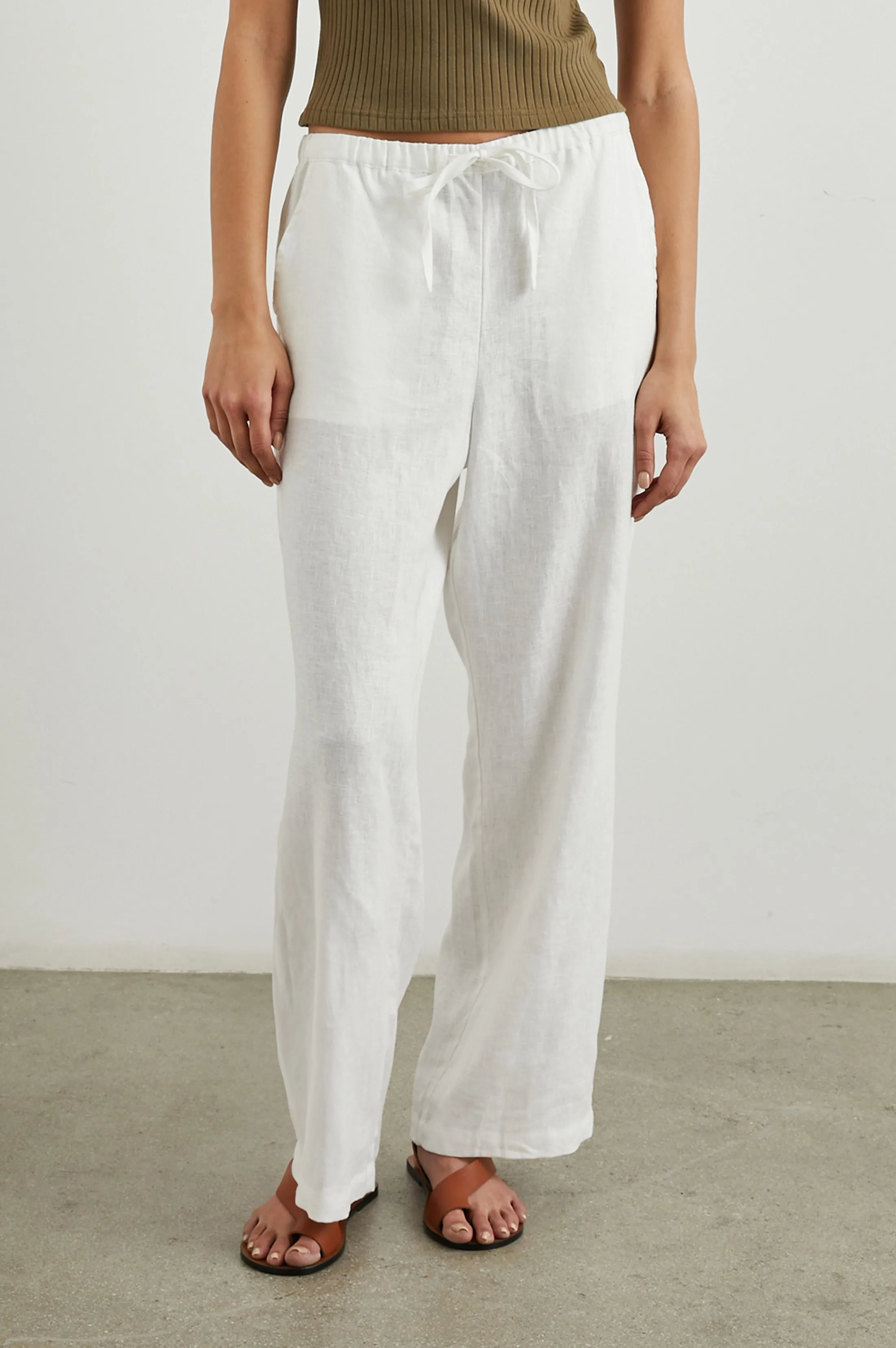 EMMIE PANT - WHITE Rails