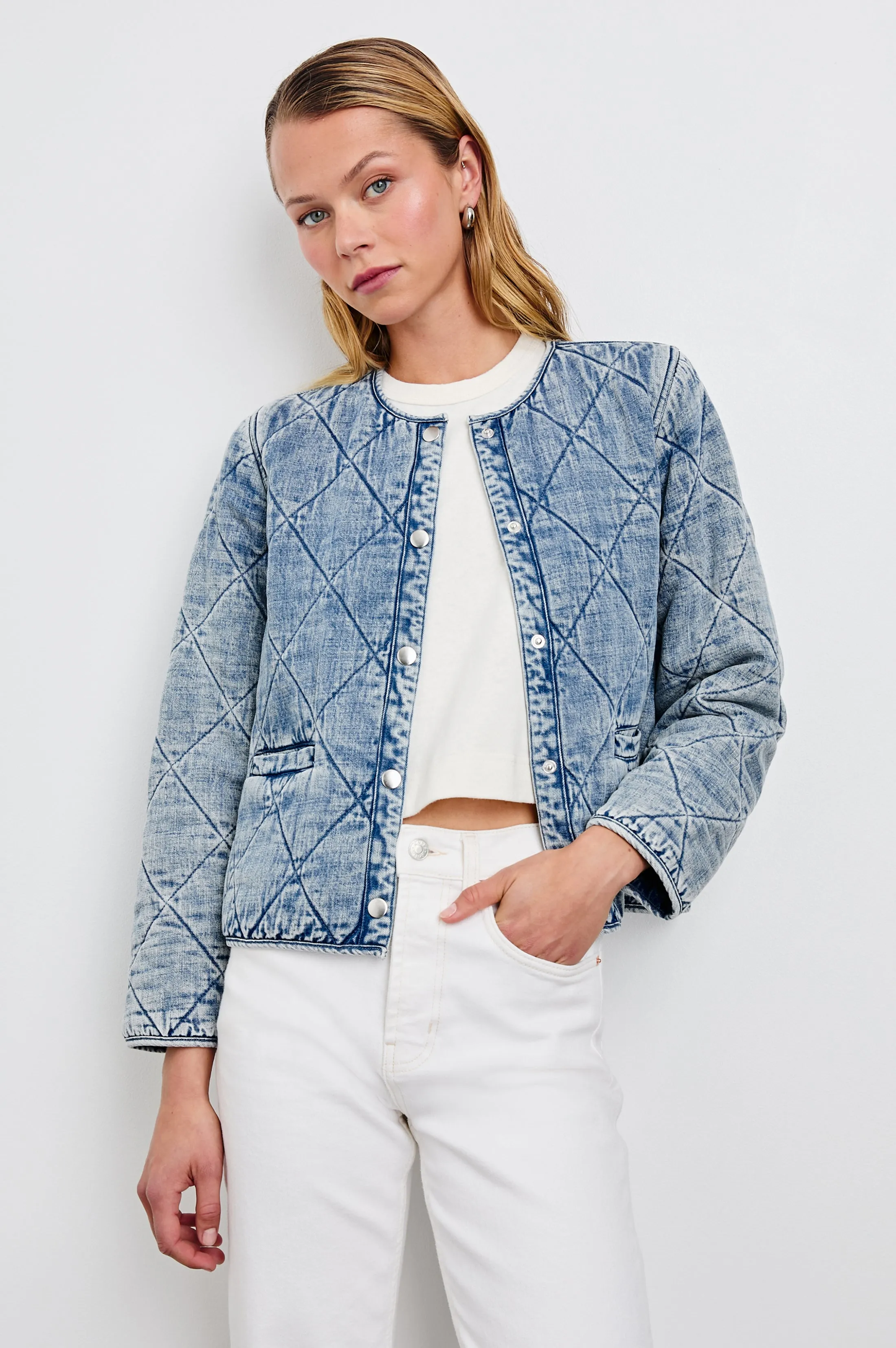 ENCY JACKET - MID BLUE Rails