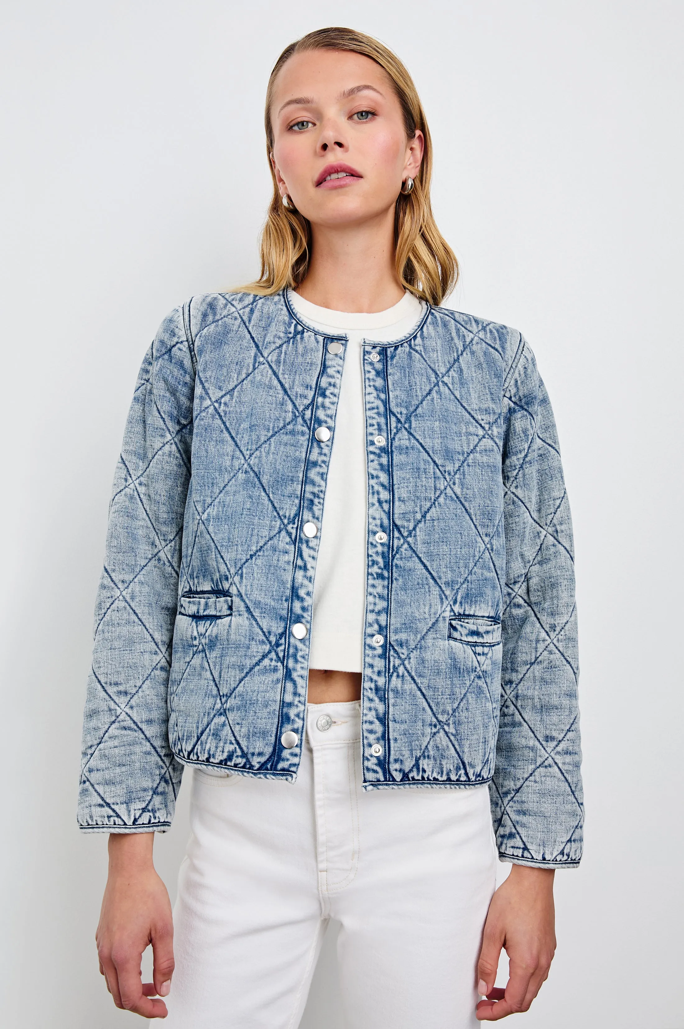 ENCY JACKET - MID BLUE Rails
