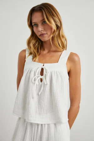 ENYA TOP - WHITE GAUZE Rails