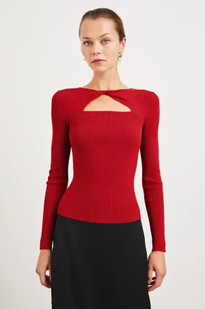 ERINA TOP - CHERRY Rails