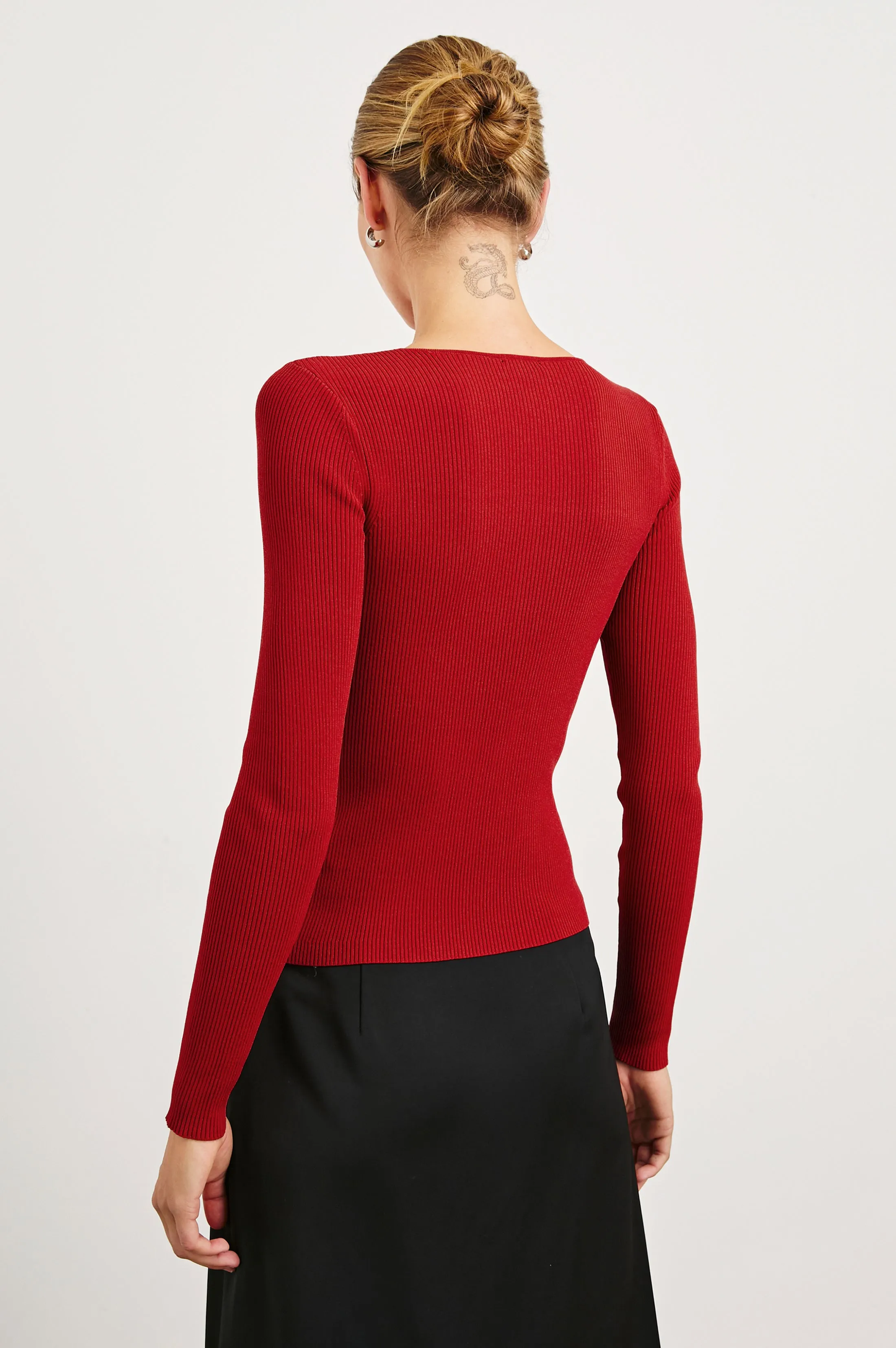 ERINA TOP - CHERRY Rails