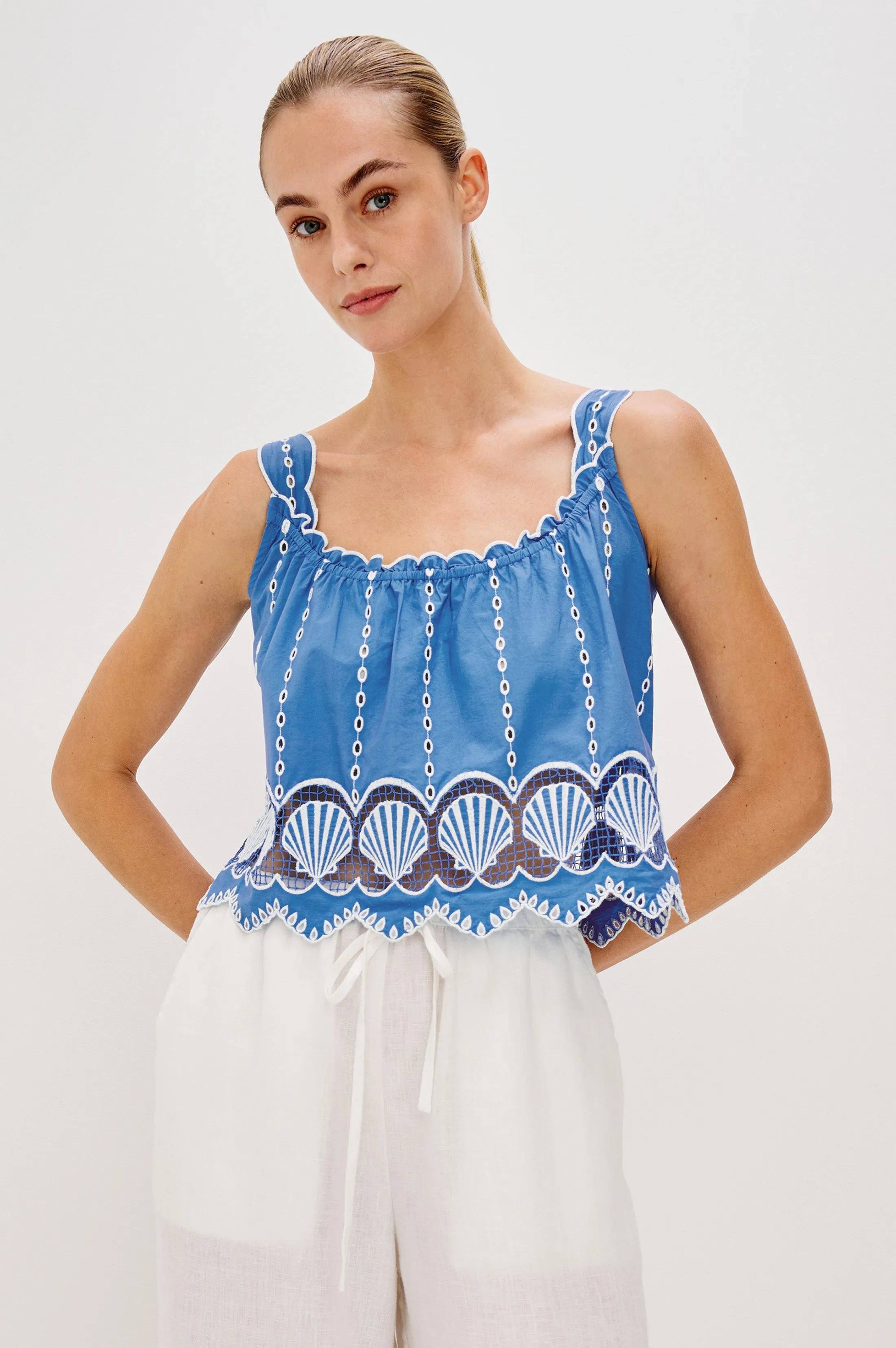 ESPERANZA TOP - FRENCH BLUE Rails