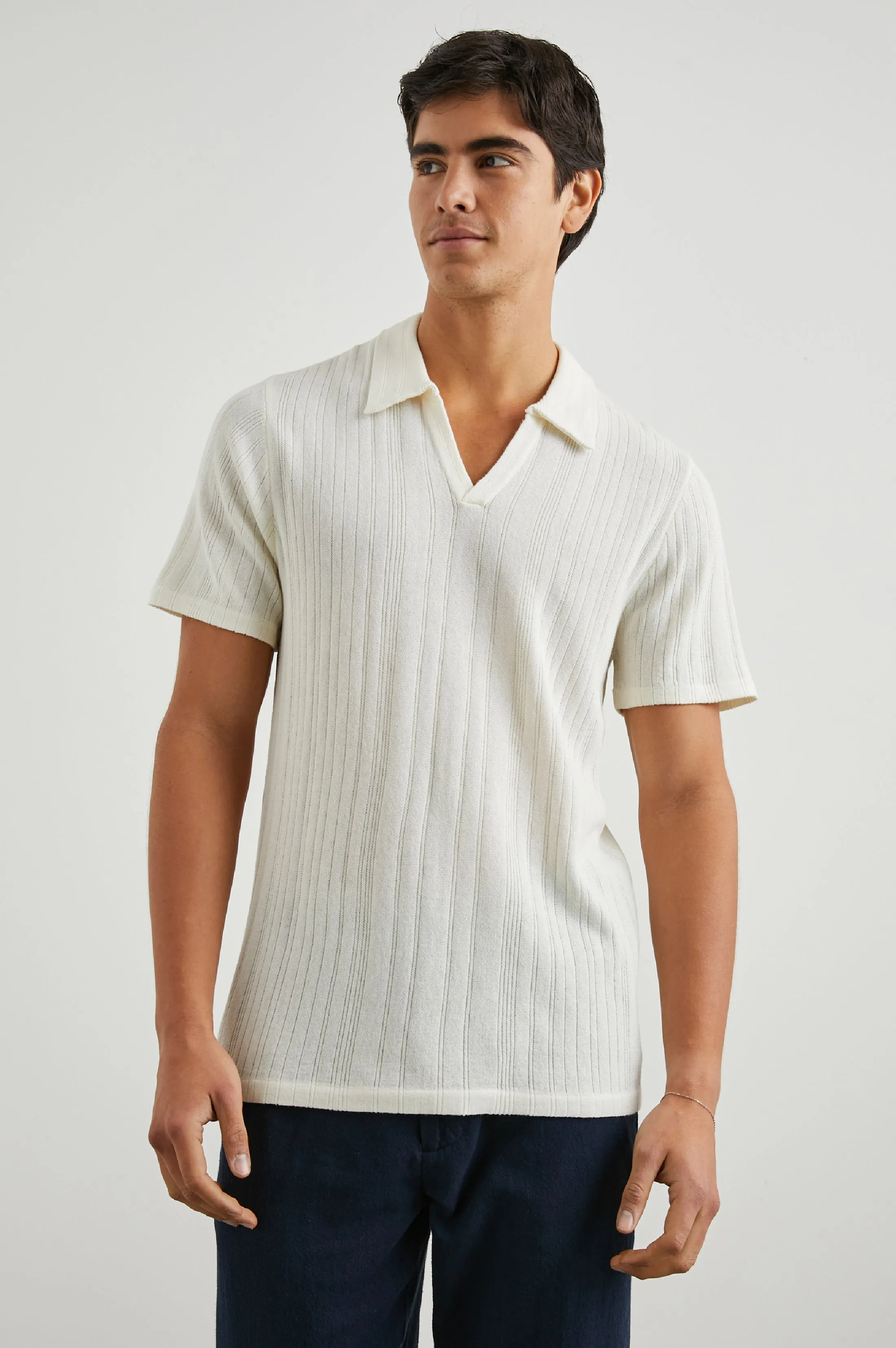 ETANNE POLO SHIRT - ECRU Rails