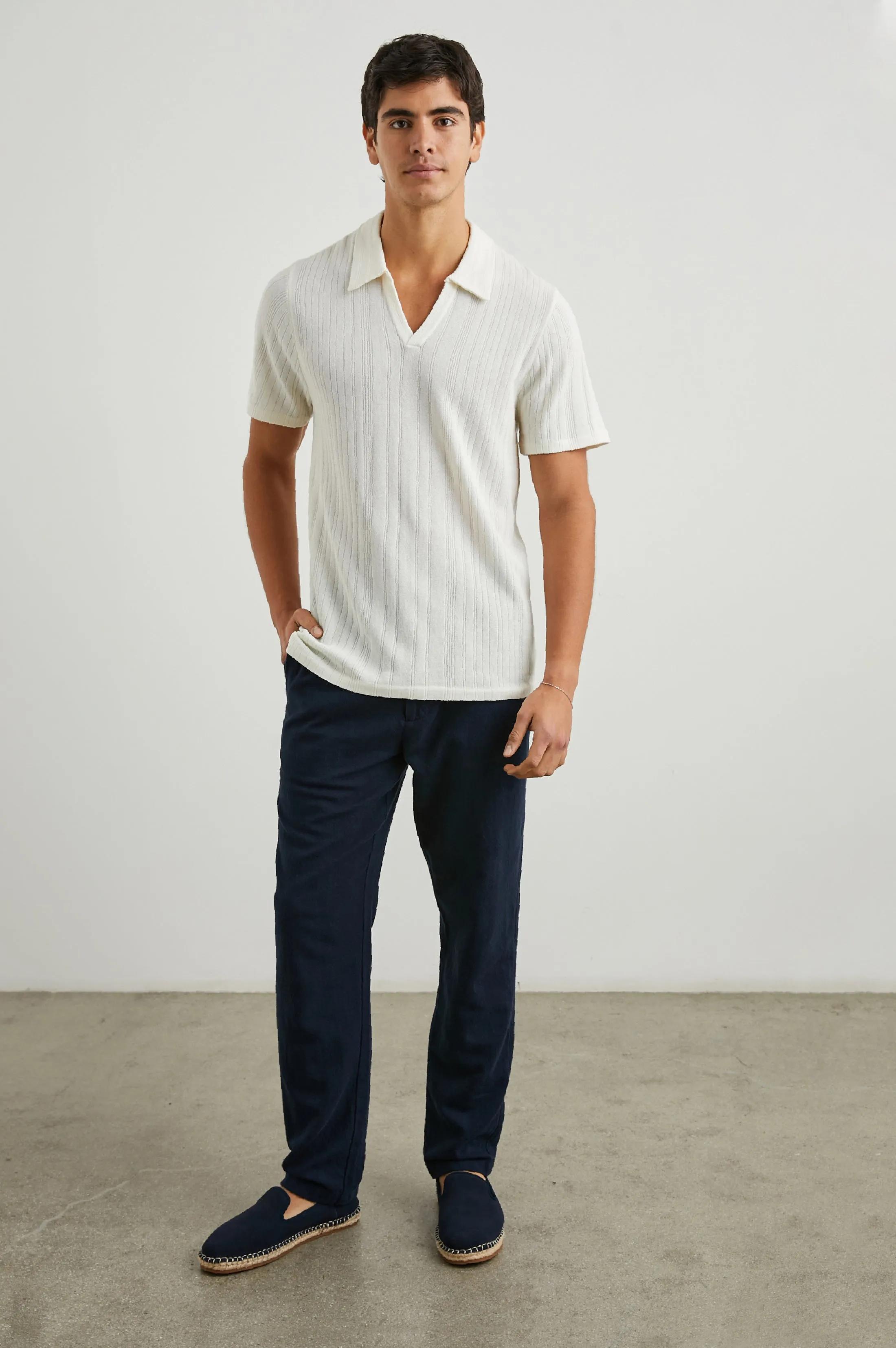 ETANNE POLO SHIRT - ECRU Rails