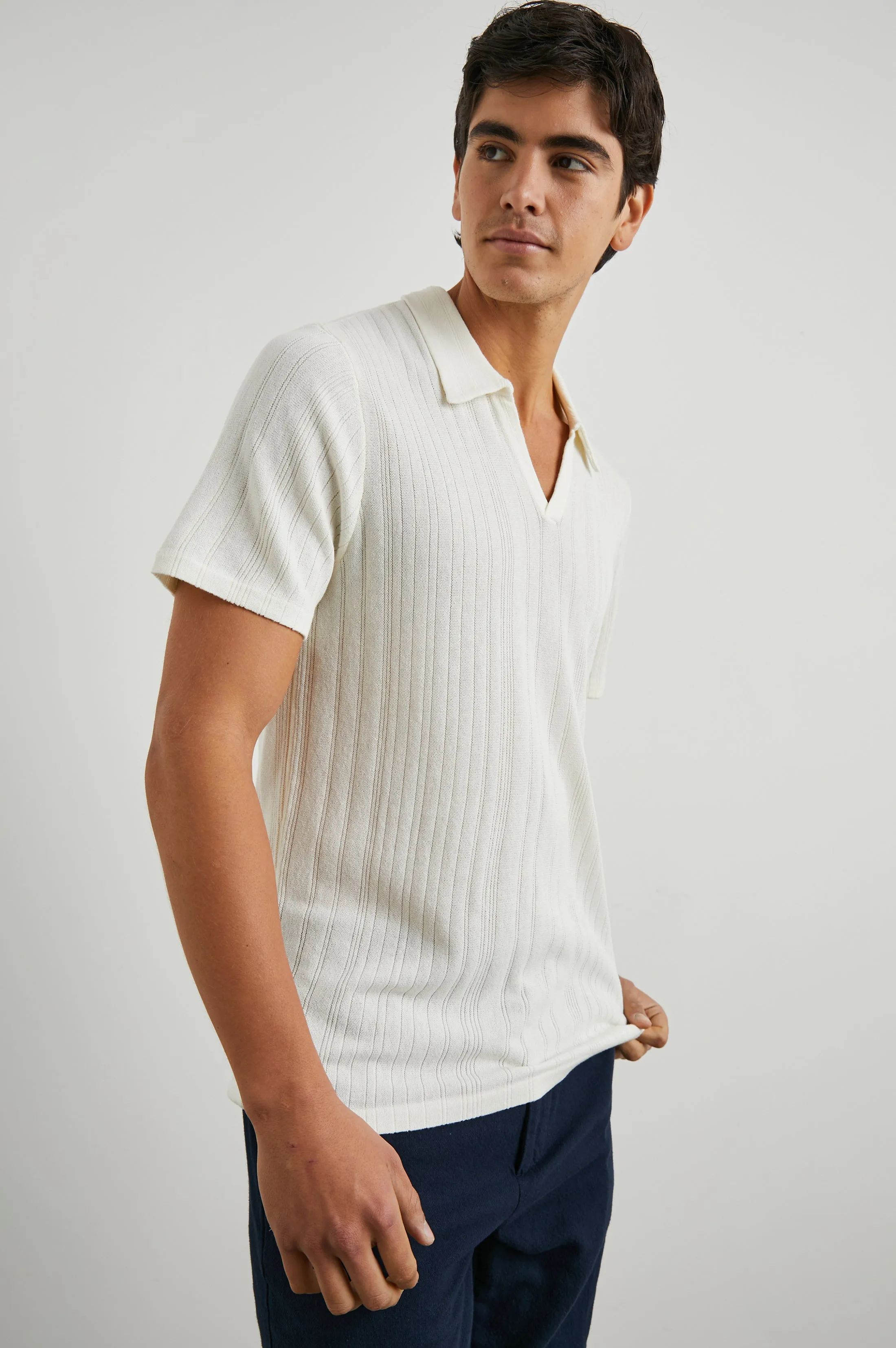 ETANNE POLO SHIRT - ECRU Rails