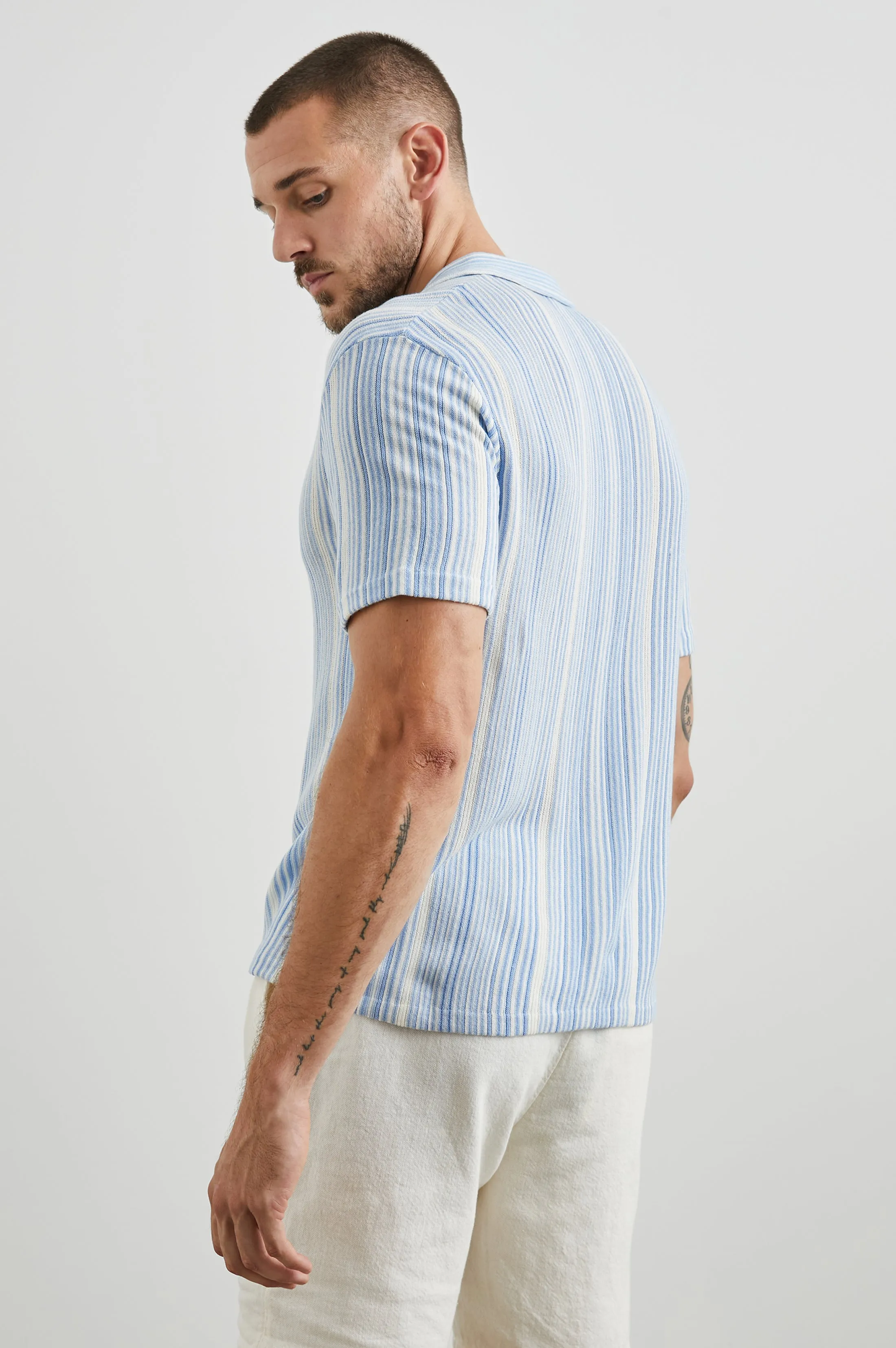 ETANNE POLO SHIRT - MERIDIAN ECRU STRIPE Rails