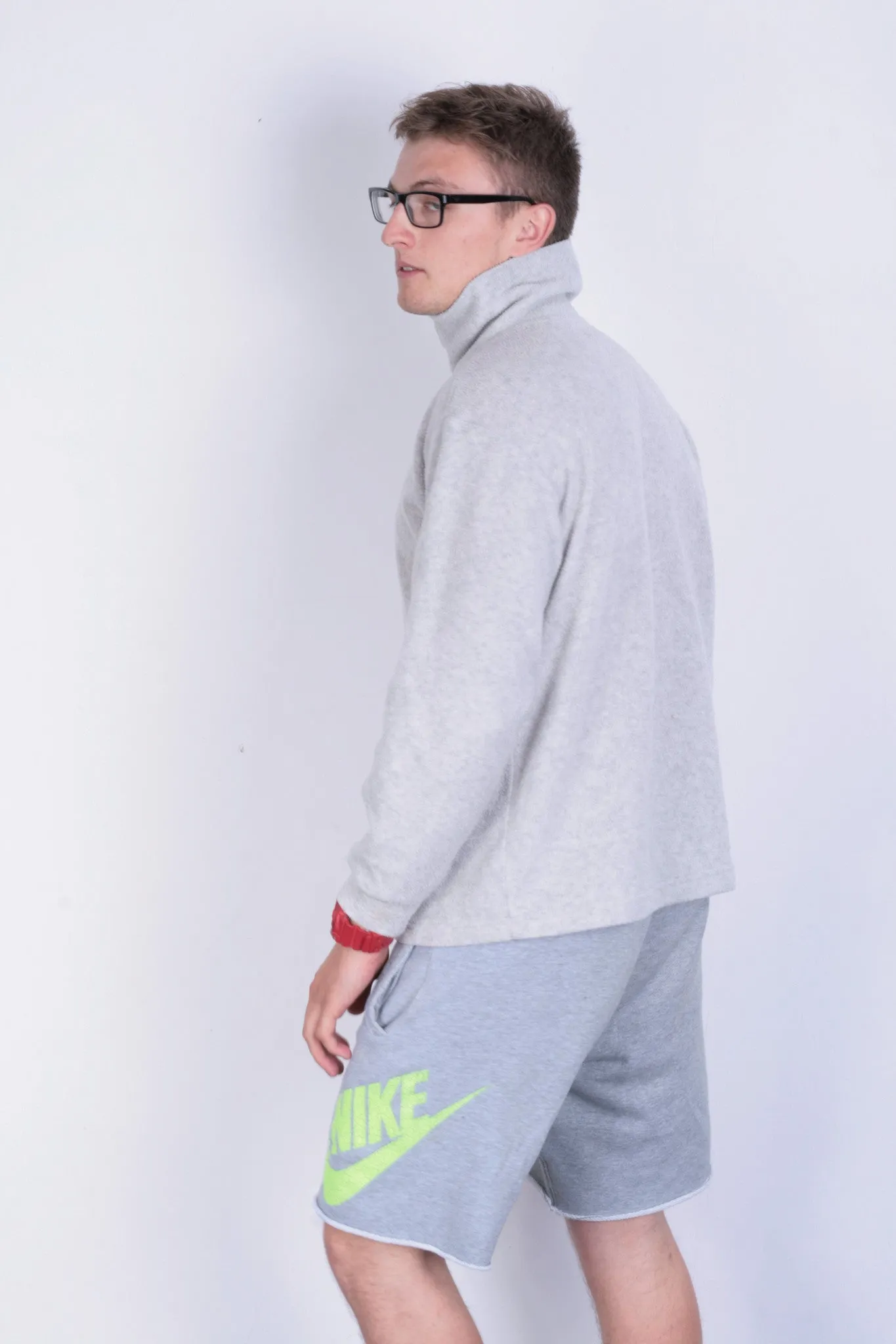Etirel le style Sportif Mens M Sweatshirt Zip Neck Fleece Top