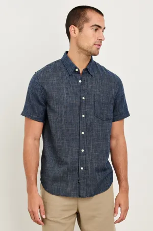 FAIRFAX RELAXED FIT SHIRT - NAVY ETCH Rails
