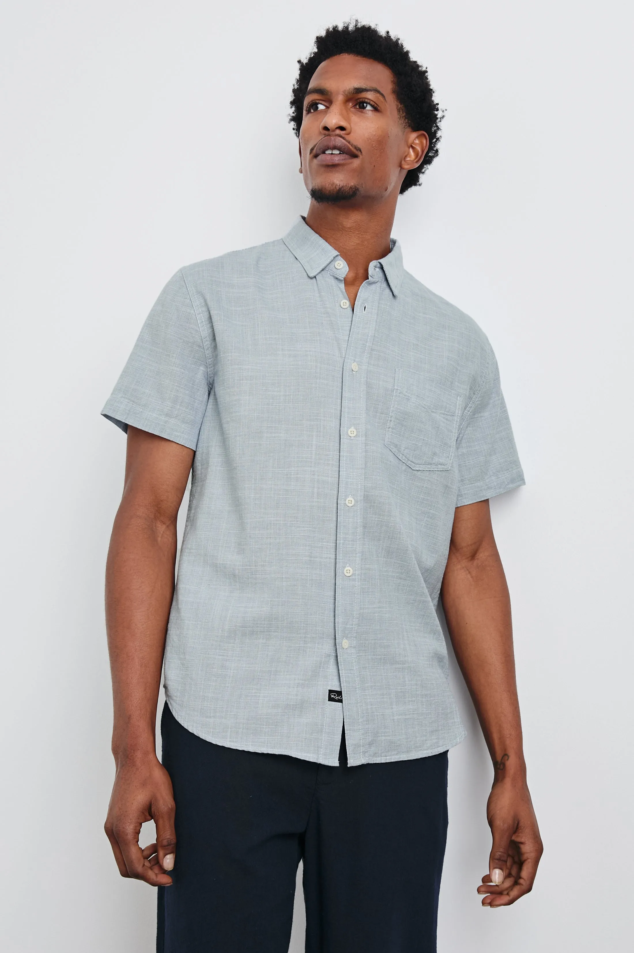 FAIRFAX RELAXED FIT SHIRT - TIDAL ETCH Rails