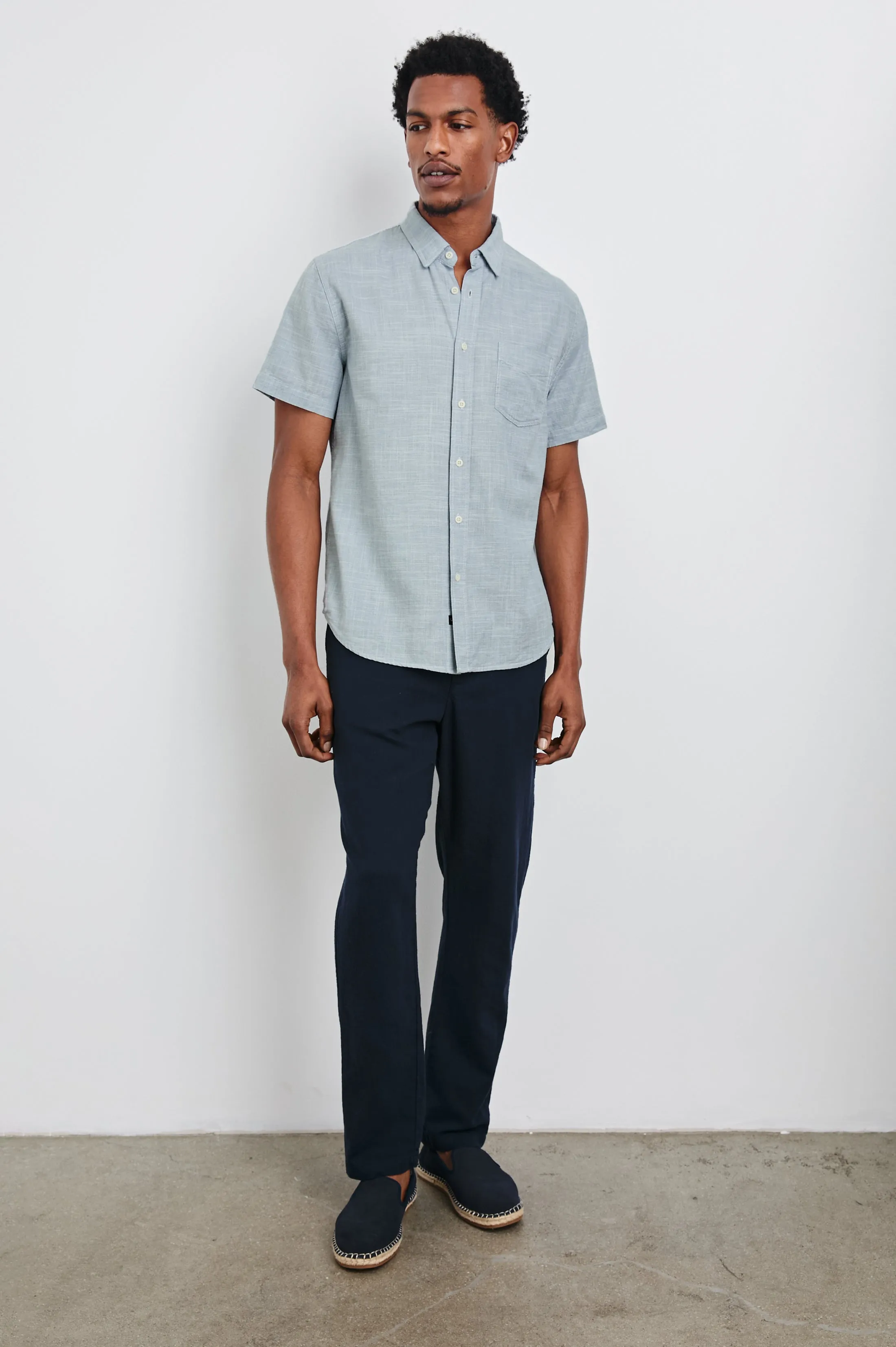 FAIRFAX RELAXED FIT SHIRT - TIDAL ETCH Rails