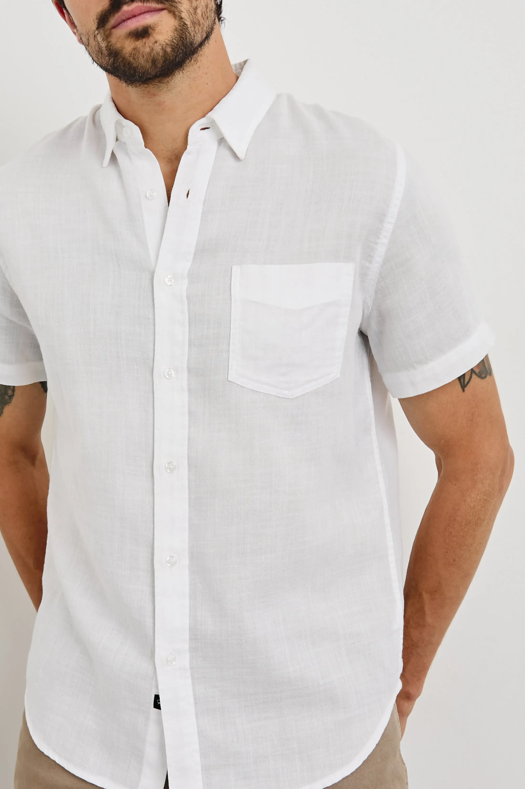 FAIRFAX RELAXED FIT SHIRT - WHITE Rails