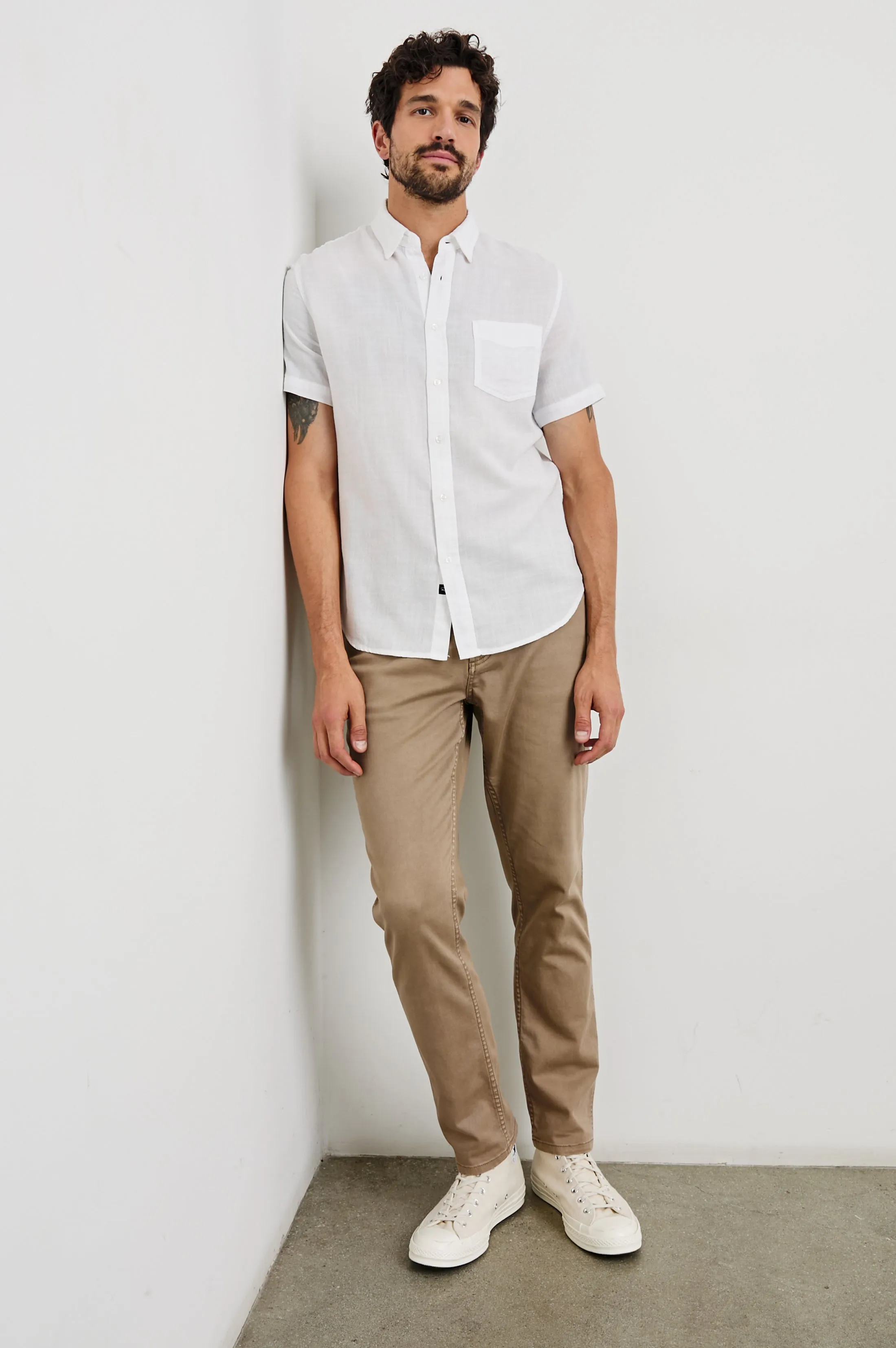 FAIRFAX RELAXED FIT SHIRT - WHITE Rails