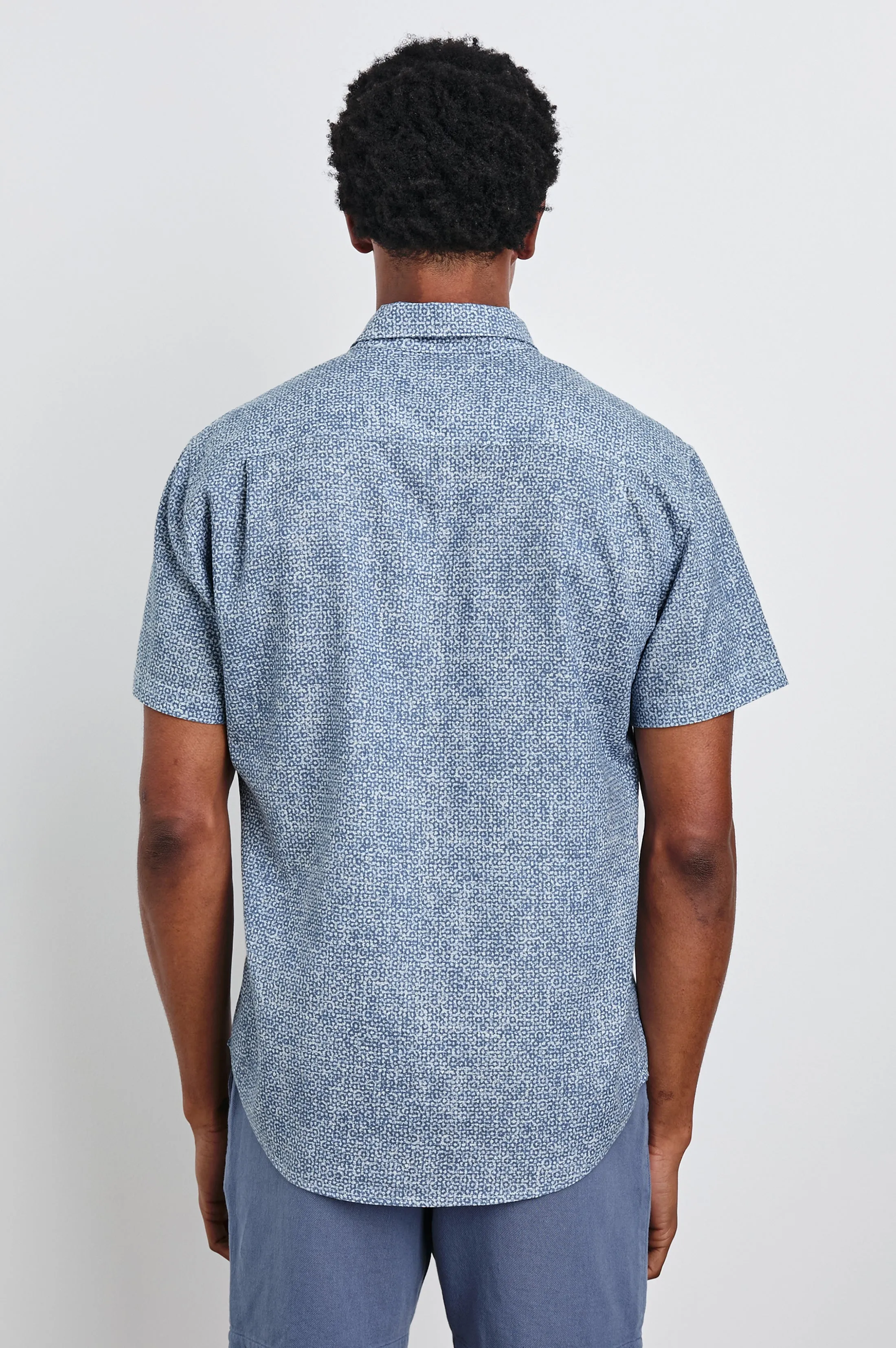 FAIRFAX SHIRT - ABSTRACT BLOCK BLUE Rails