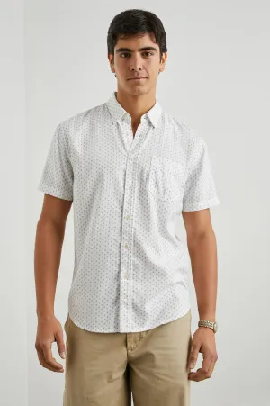 FAIRFAX SHIRT - POLYGON MICRO WHITE Rails