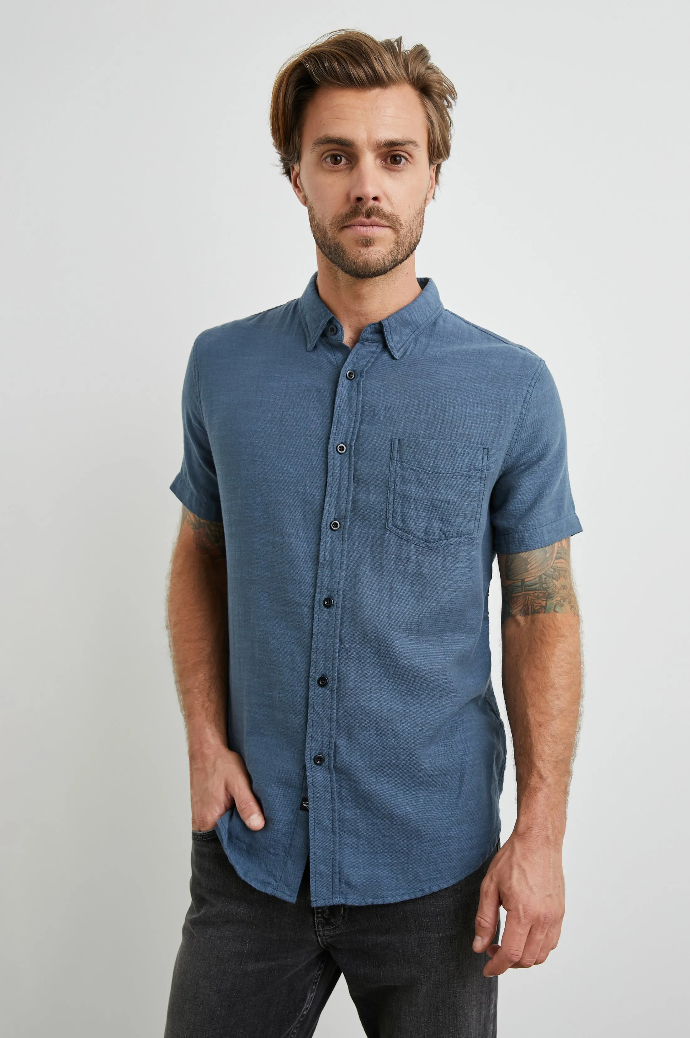 FAIRFAX SHIRT - SEA BLUE Rails