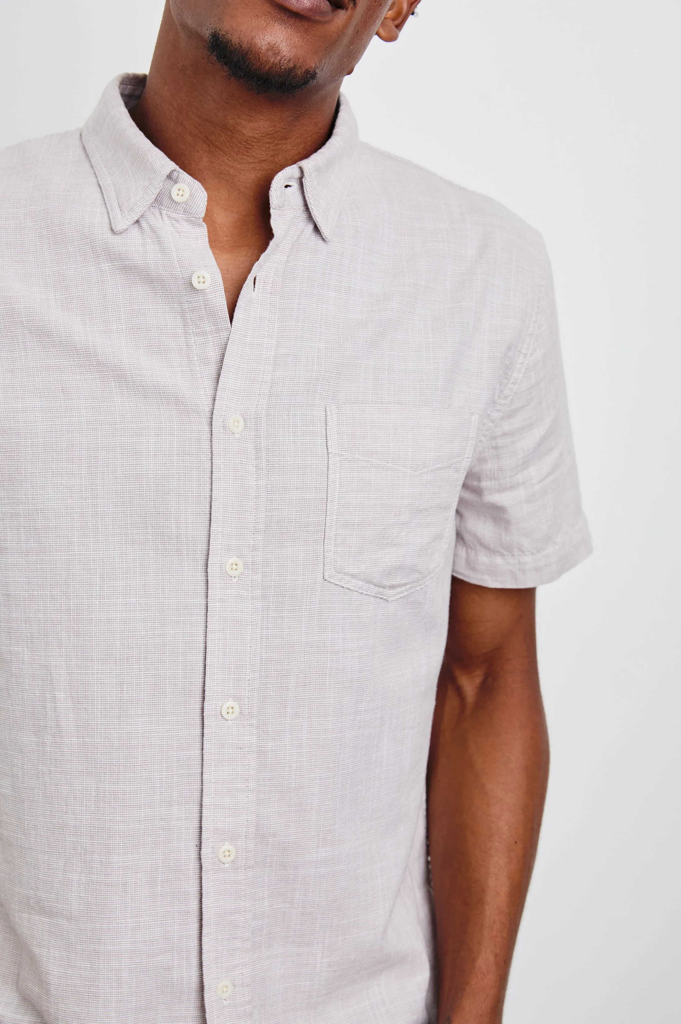 FAIRFAX SHIRT - TAHINI ETCH Rails