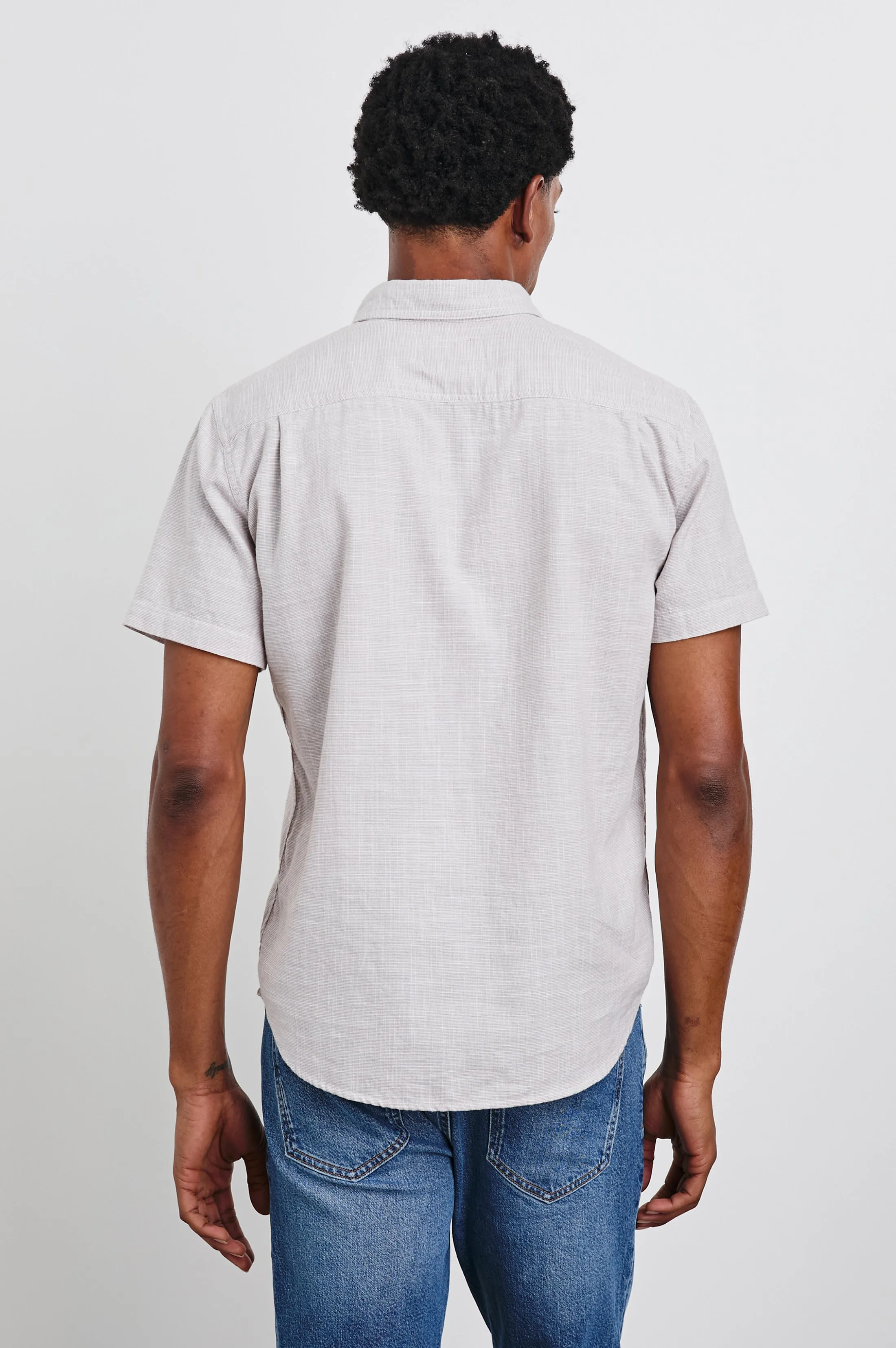FAIRFAX SHIRT - TAHINI ETCH Rails