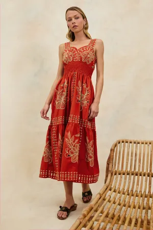 FAWN DRESS - TERRACOTTA Rails
