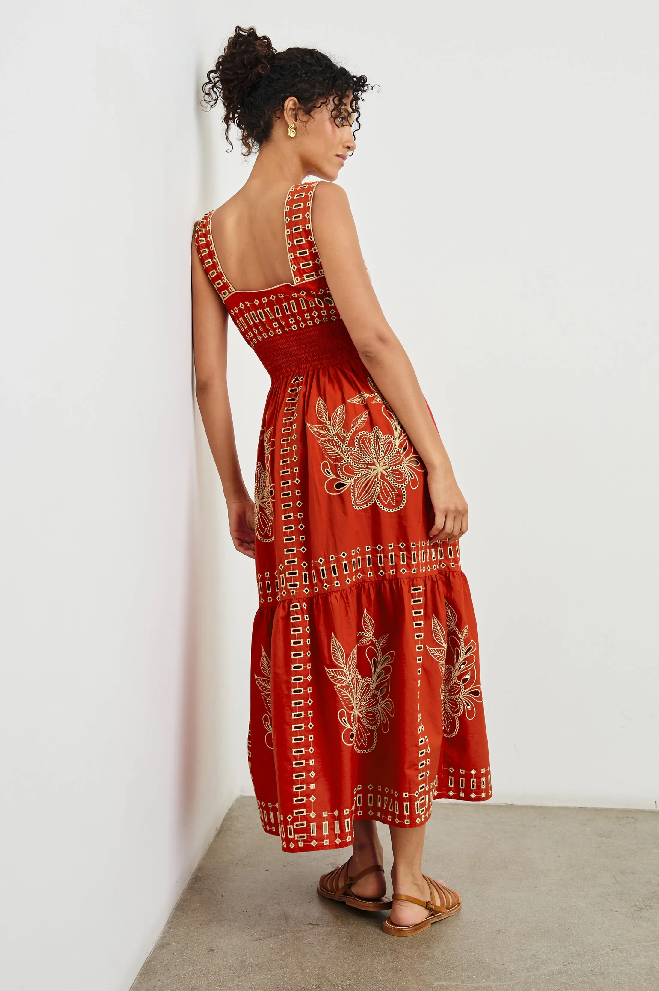 FAWN DRESS - TERRACOTTA Rails