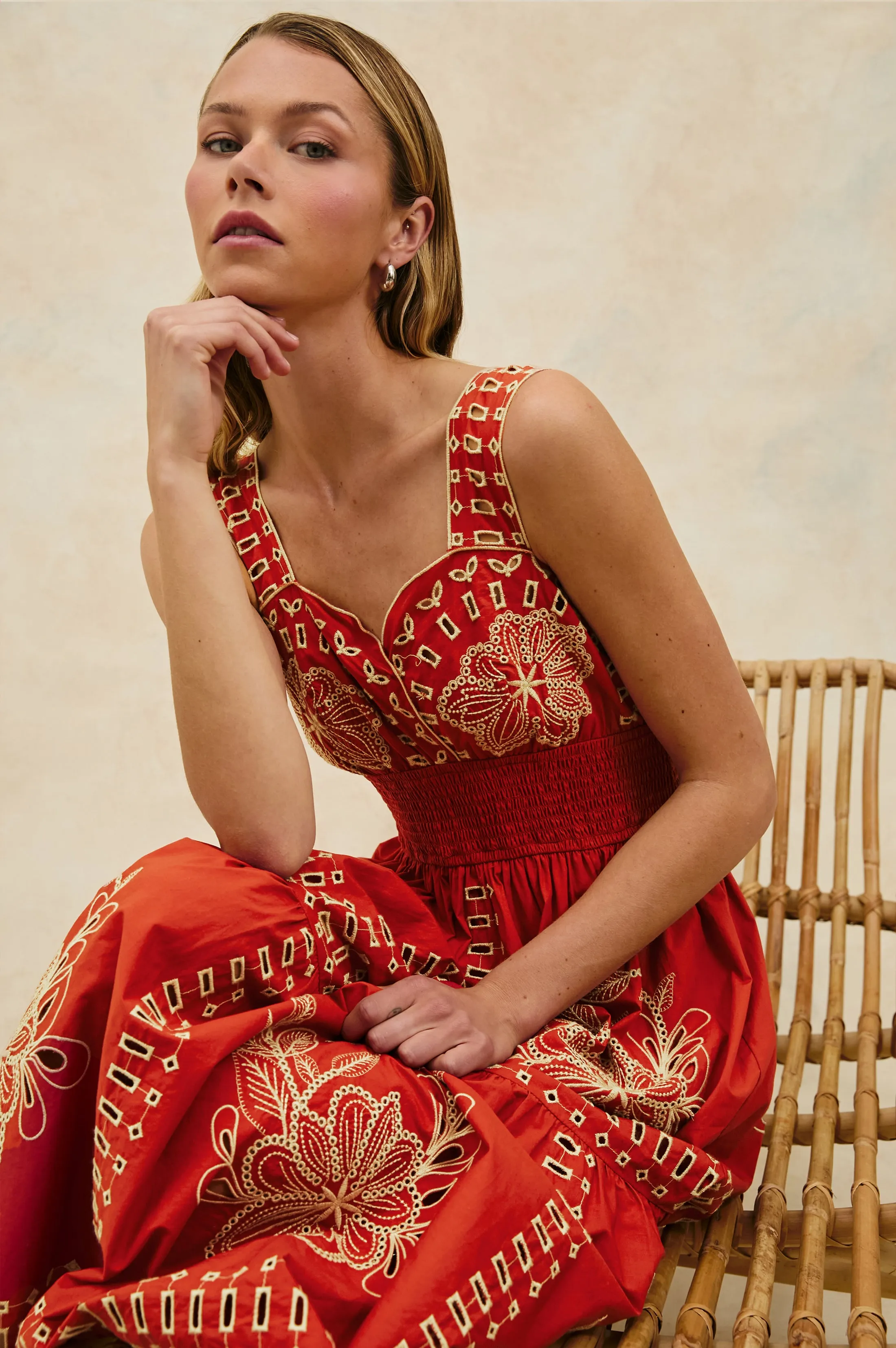 FAWN DRESS - TERRACOTTA Rails