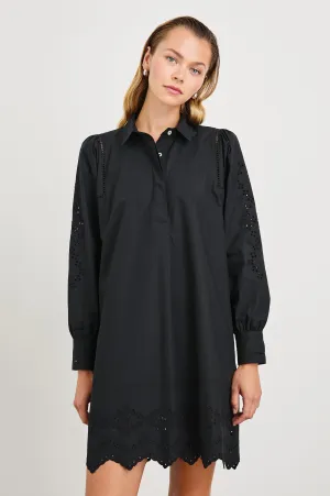 FERNANDA DRESS - BLACK EYELET Rails