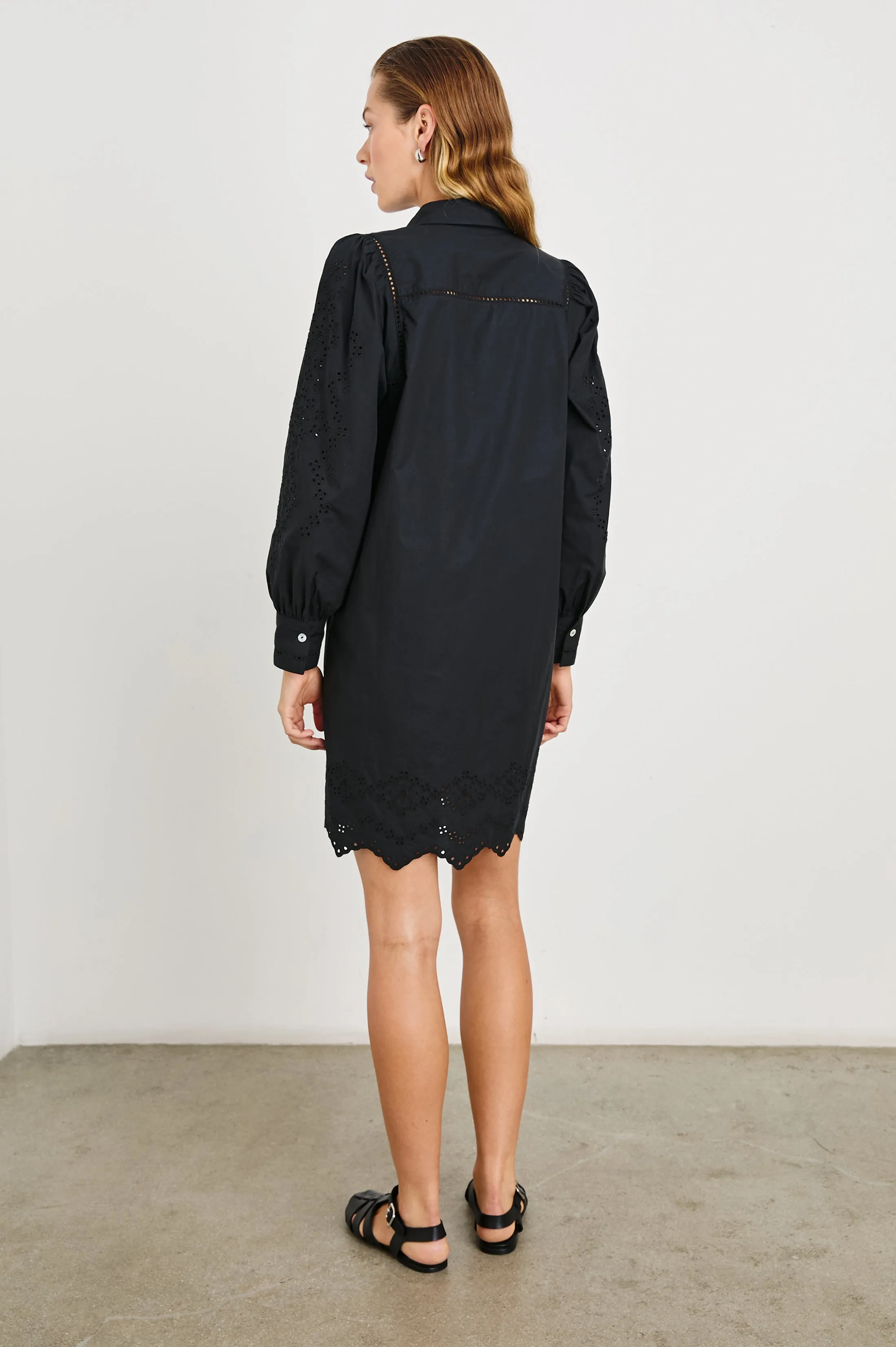 FERNANDA DRESS - BLACK EYELET Rails
