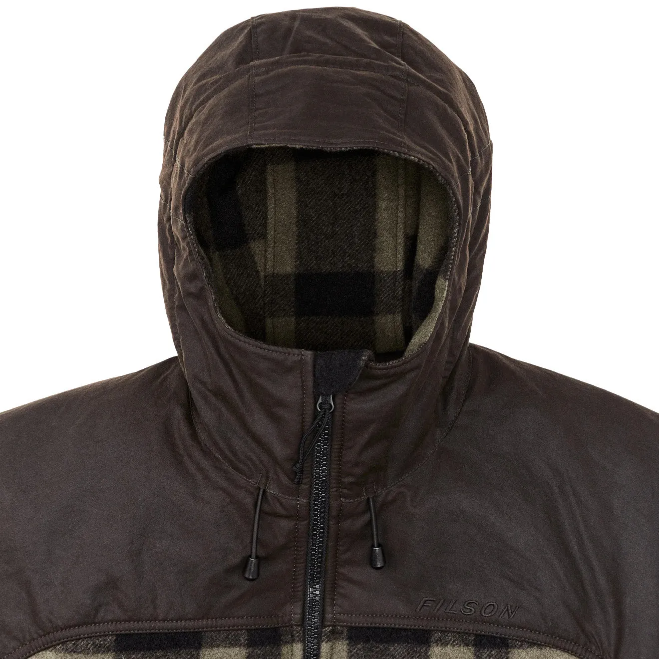 Filson Mackinaw Hunting Jacket Otter Green / Black Plaid