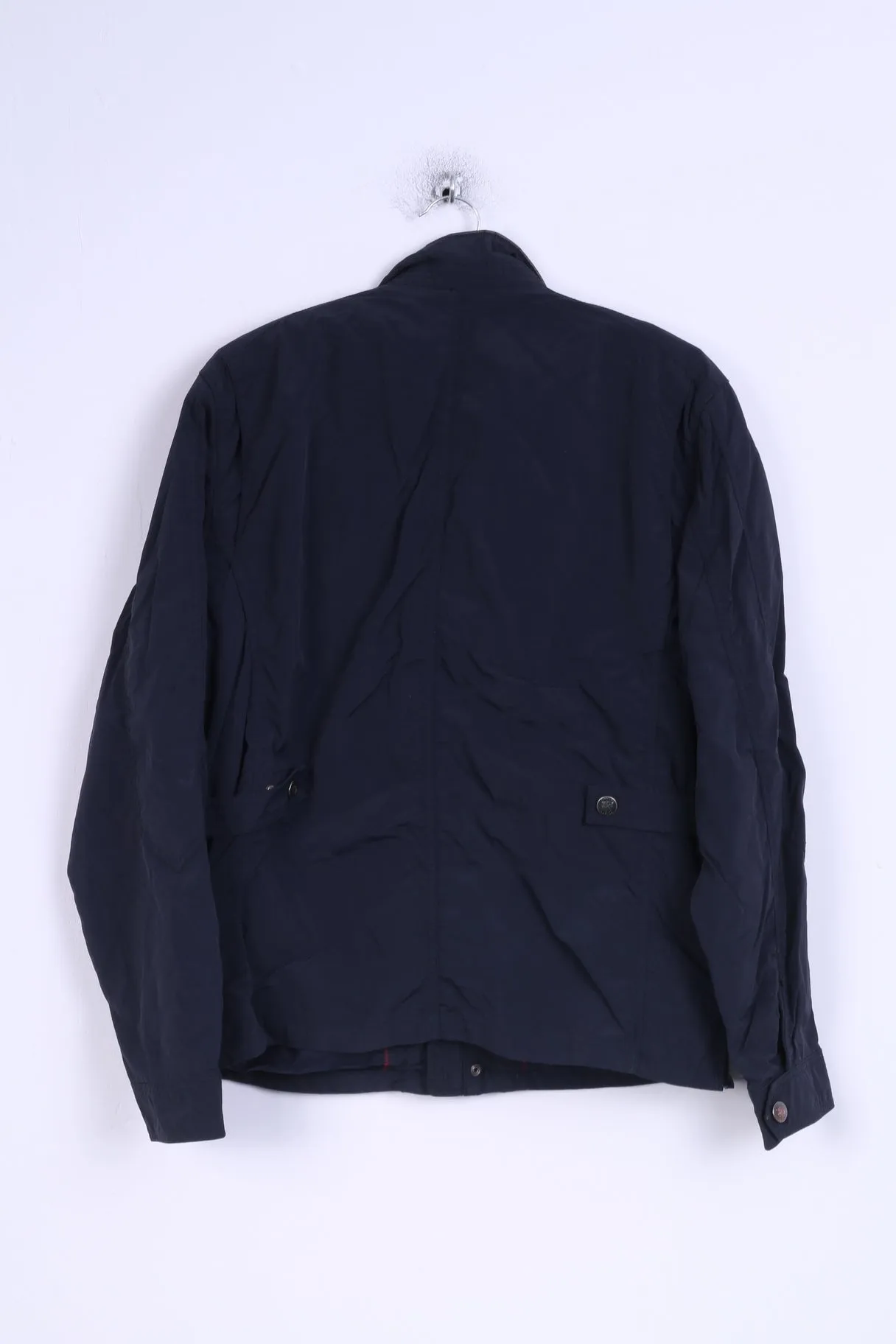 Finshley & Harding Mens 52 M Jacket Navy Nylon Waterproof Casual Top