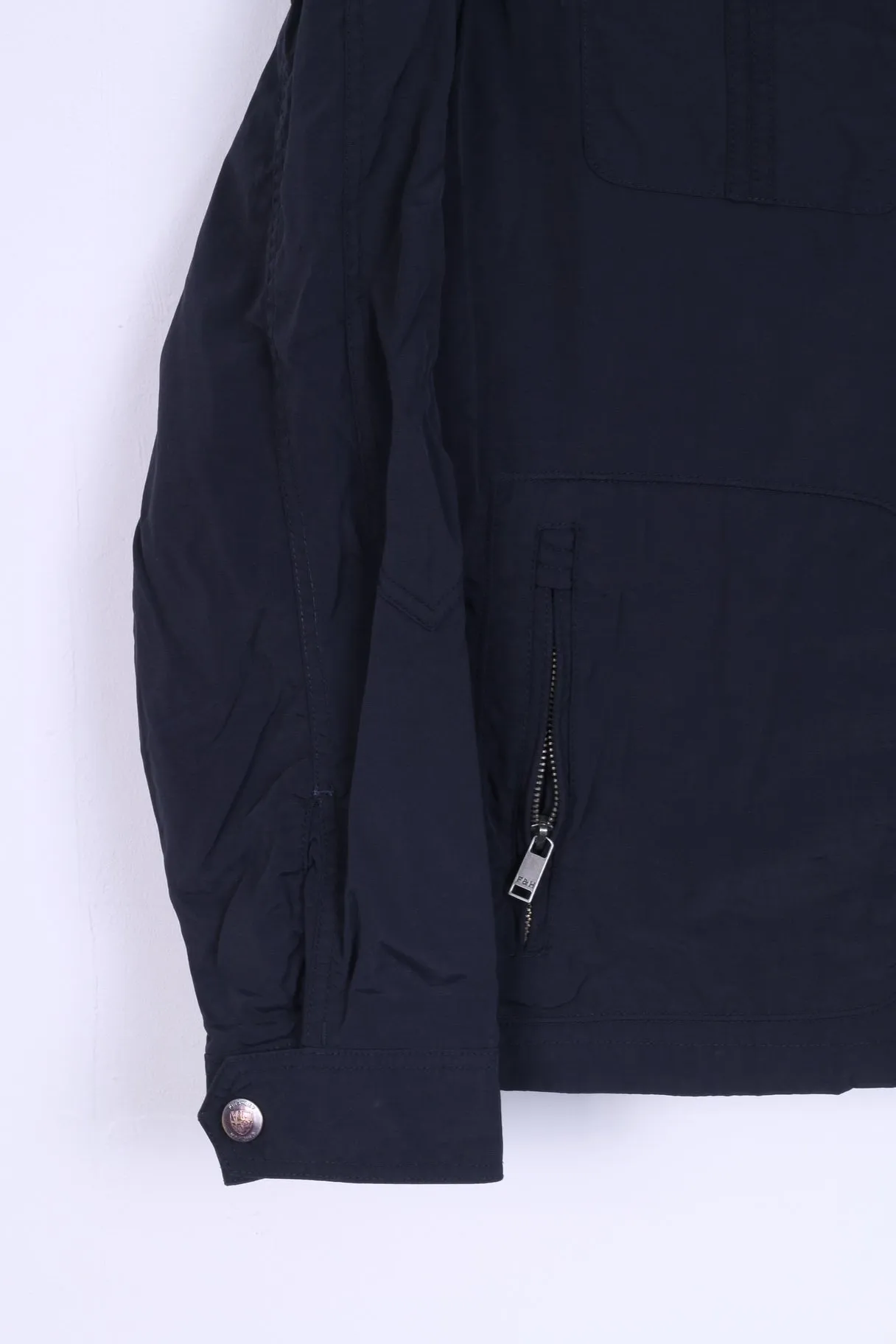 Finshley & Harding Mens 52 M Jacket Navy Nylon Waterproof Casual Top