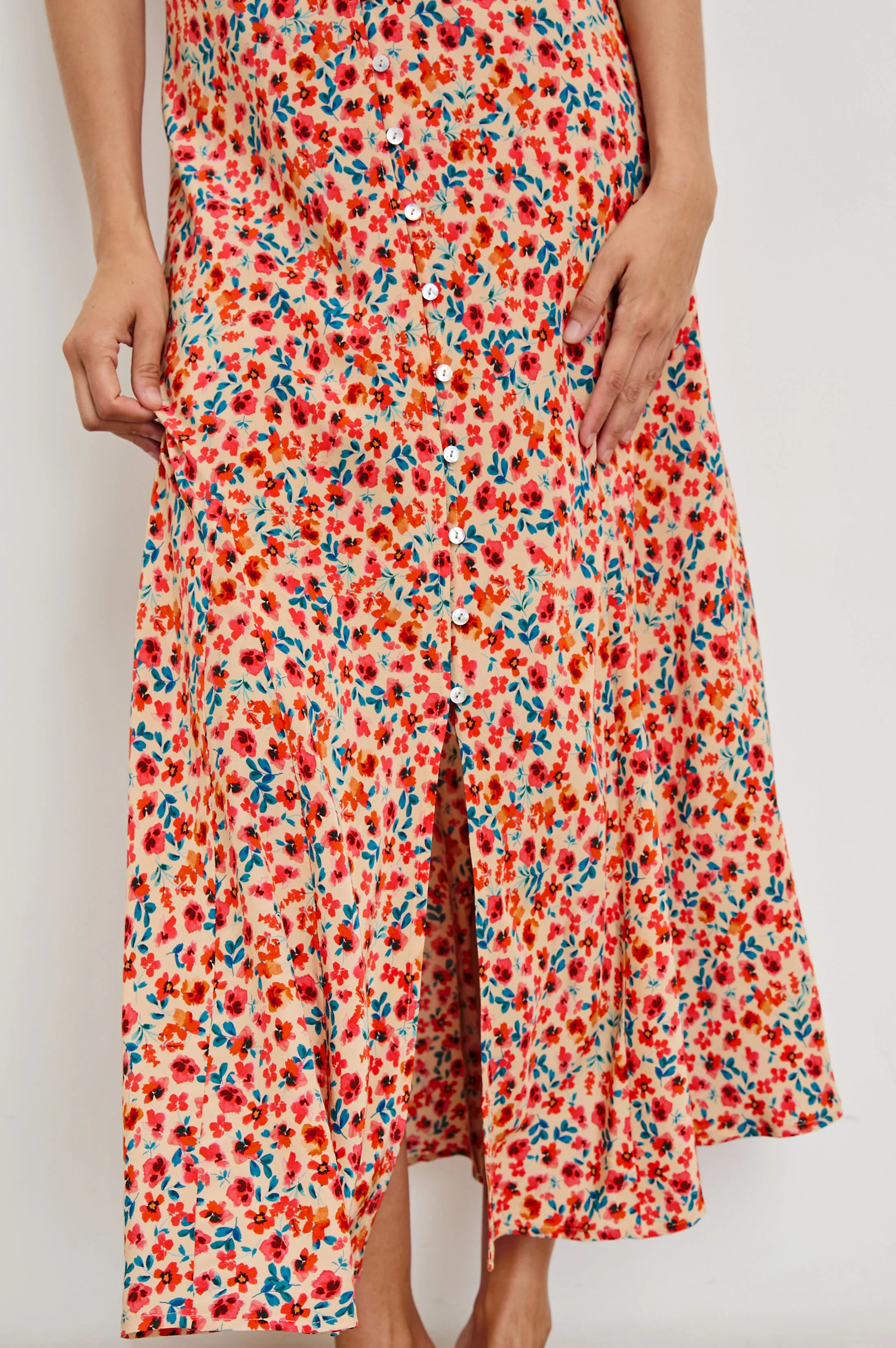 FLORIAN DRESS - RED POSY Rails