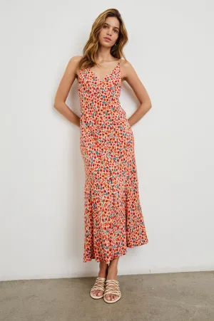 FLORIAN DRESS - RED POSY Rails
