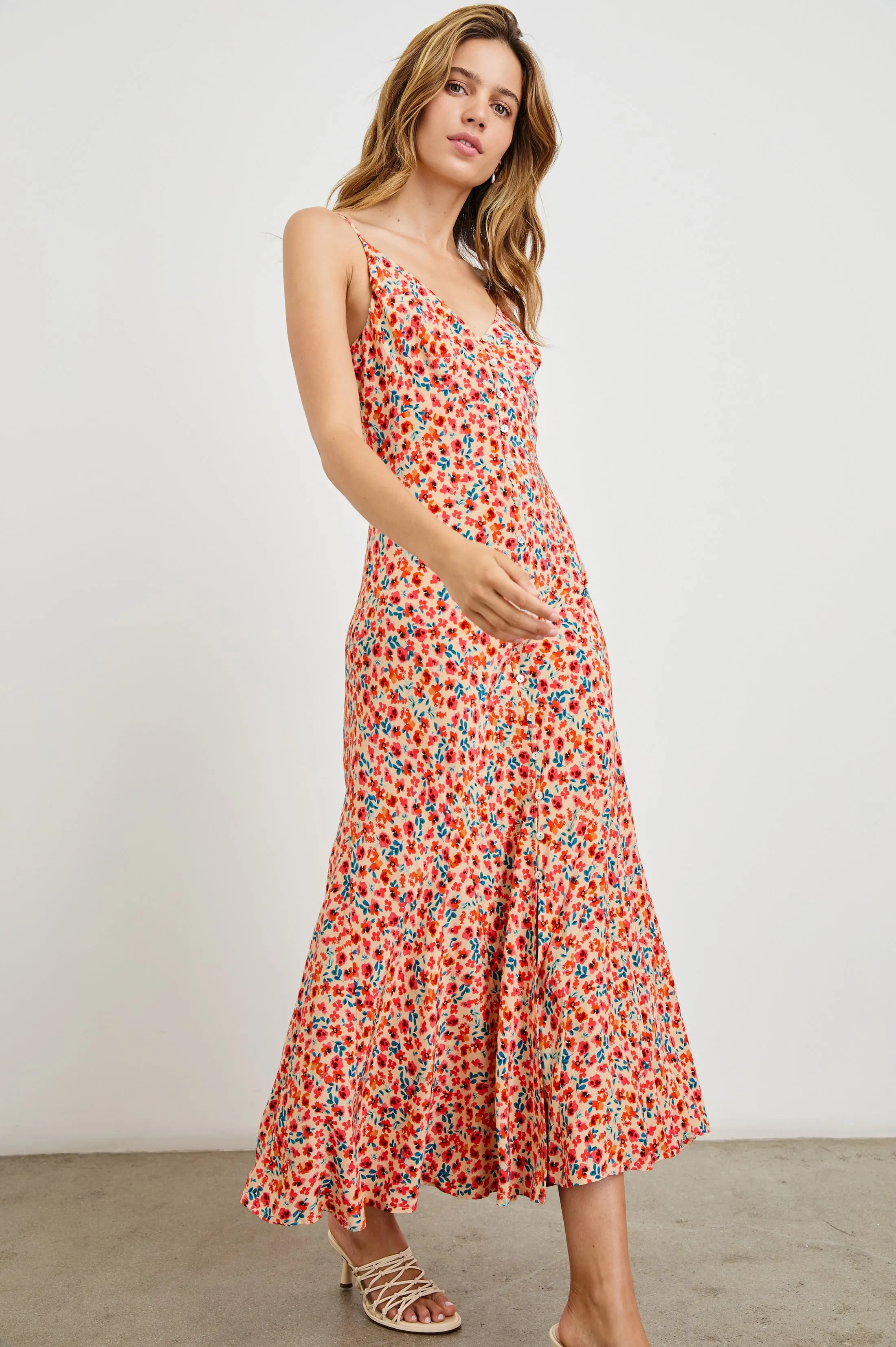 FLORIAN DRESS - RED POSY Rails