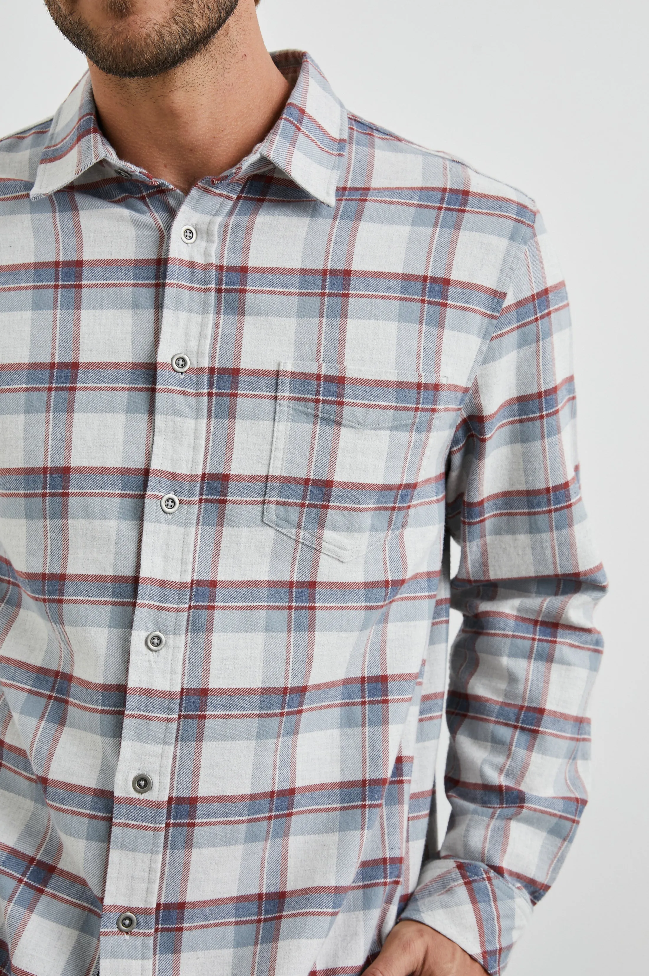 FORREST SHIRT - MOAB SKY MELANGE Rails