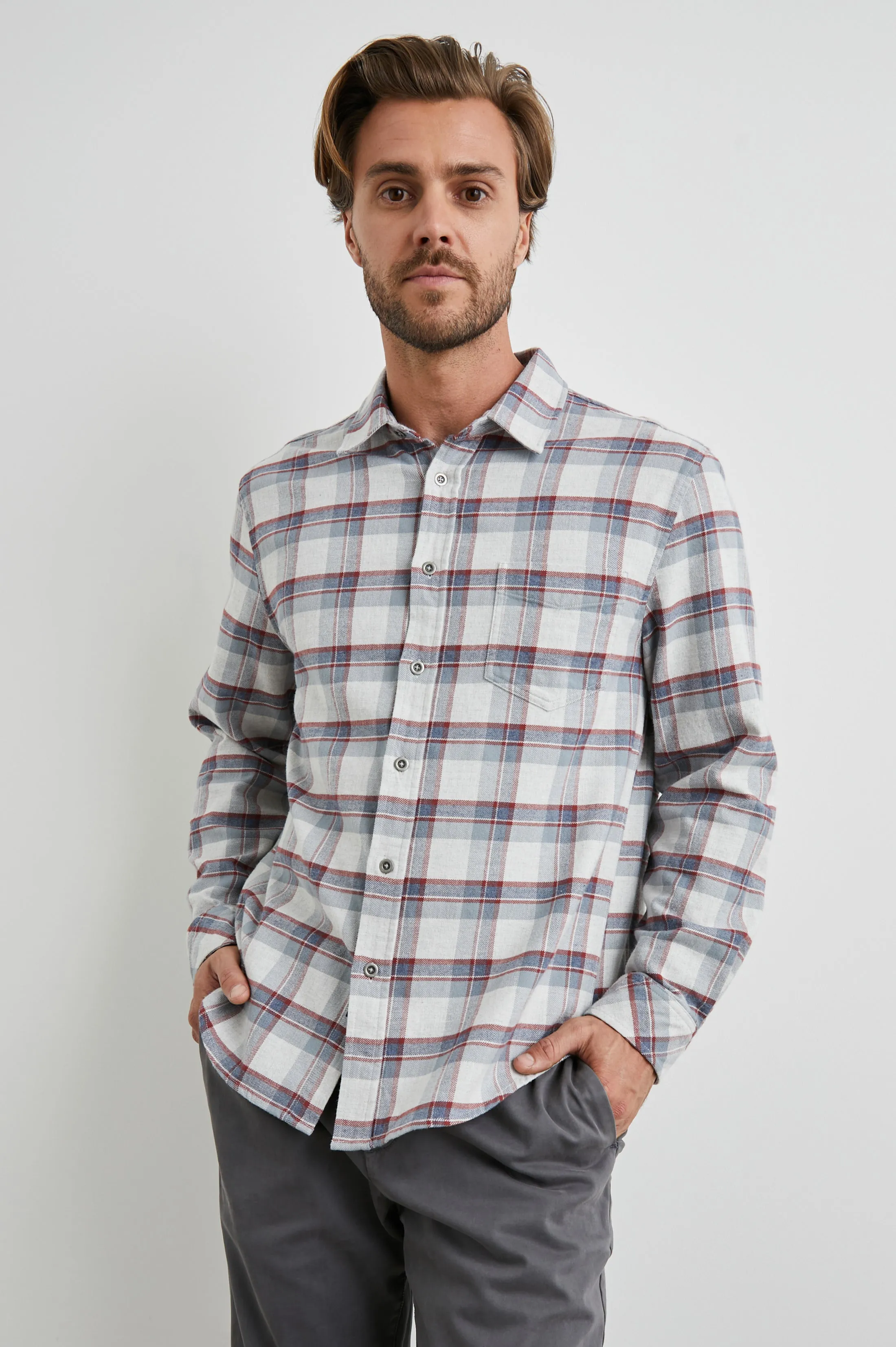 FORREST SHIRT - MOAB SKY MELANGE Rails