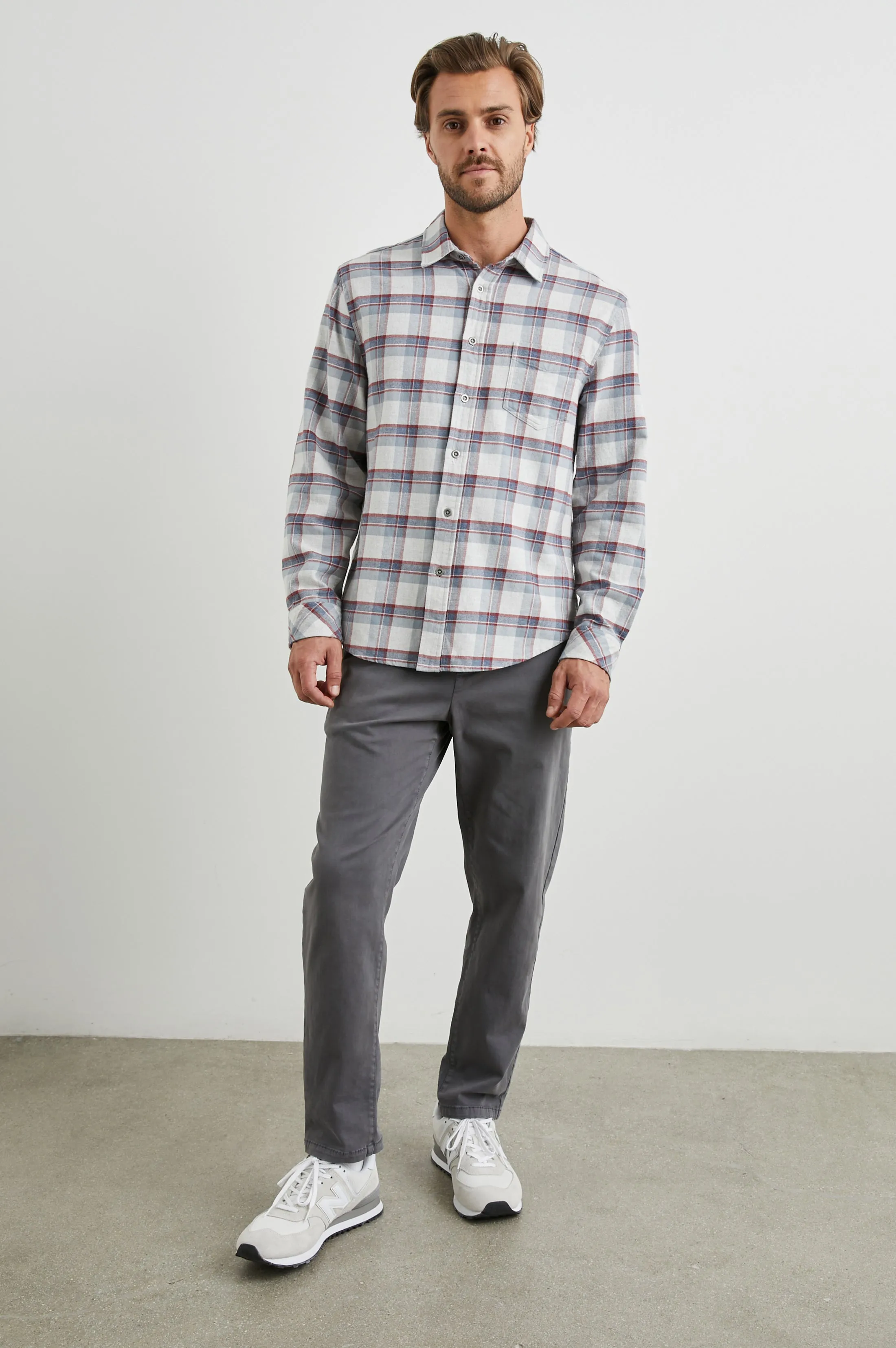 FORREST SHIRT - MOAB SKY MELANGE Rails