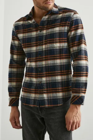 FORREST SHIRT - OAT UMBER STEEL Rails
