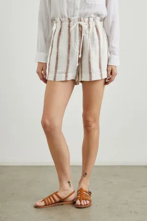 FOSTER SHORT - COCONUT STRIPE Rails